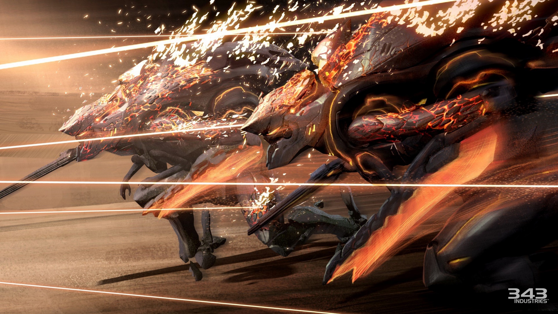 Wallpaper / video games, game art, Halo, science fiction, Forerunner, digital art, Promethean, war, robot, Halo 4 free download