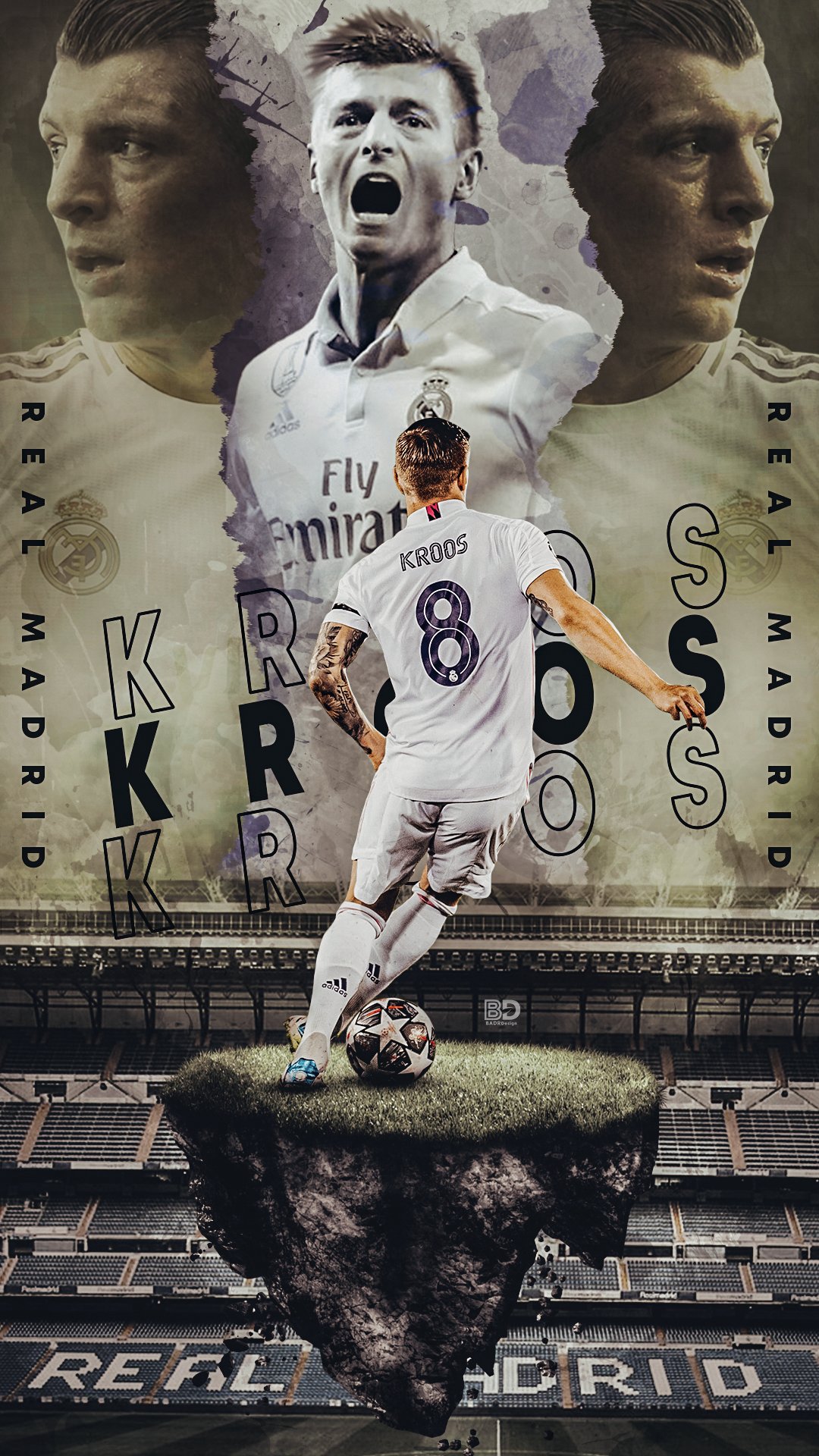 B A D R - Design BADR Design. #Kroos #Football #Art # Wallpaper