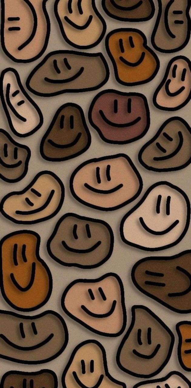 smiley faces poster  Smiley Retro wallpaper iphone Indie decor