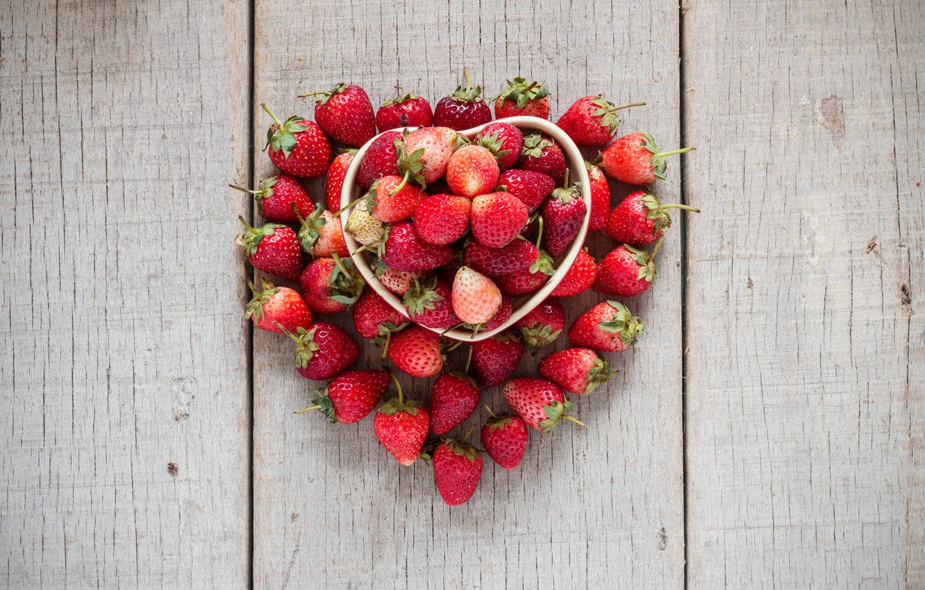Wallpaper love, berries, heart, strawberry, red, love, fresh, romantic, hearts, strawberry, valentine, berries image for desktop, section еда