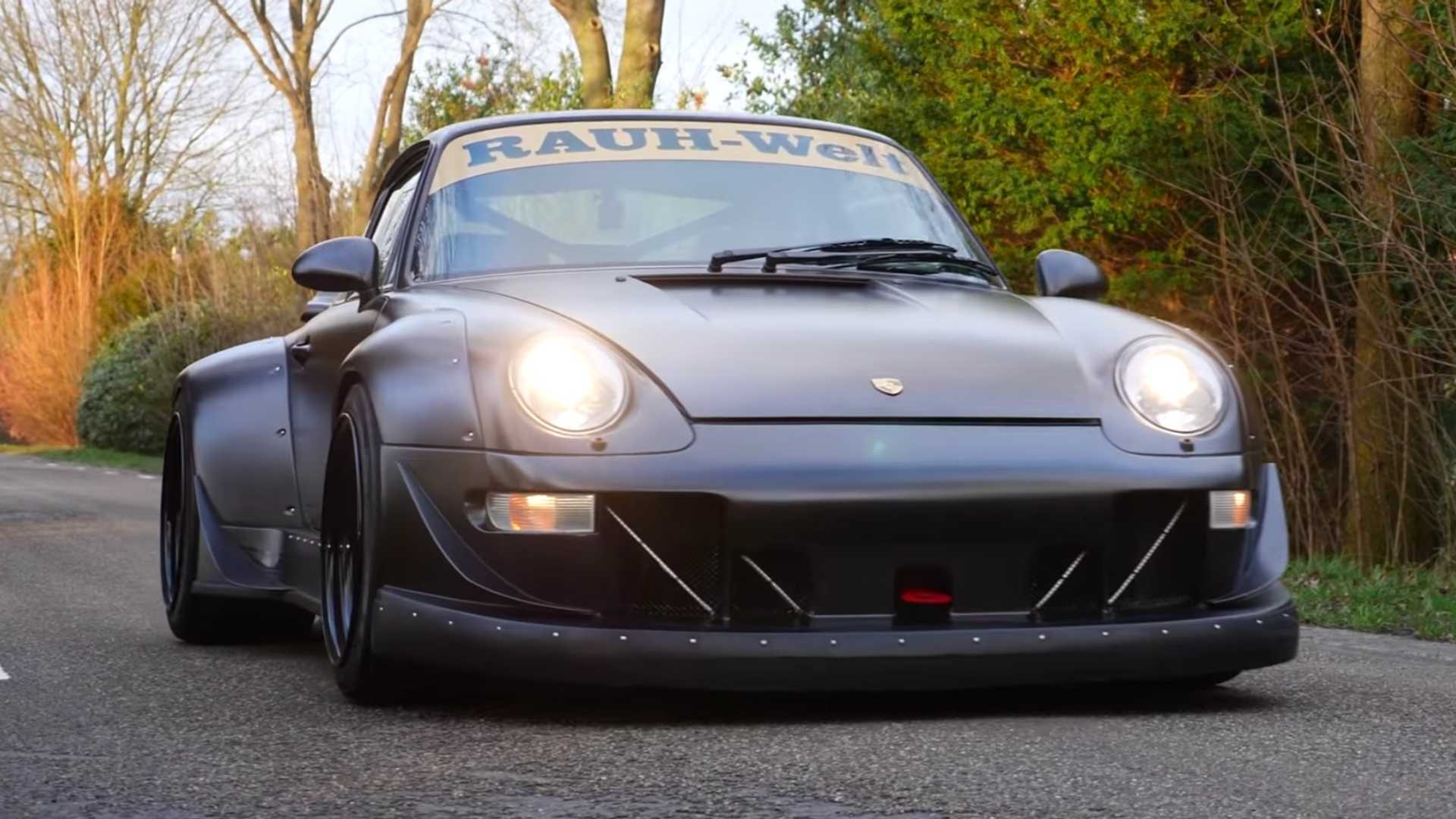 Sinister 993 Porsche 911 RWB Widebody Is Rare Sight On Autobahn