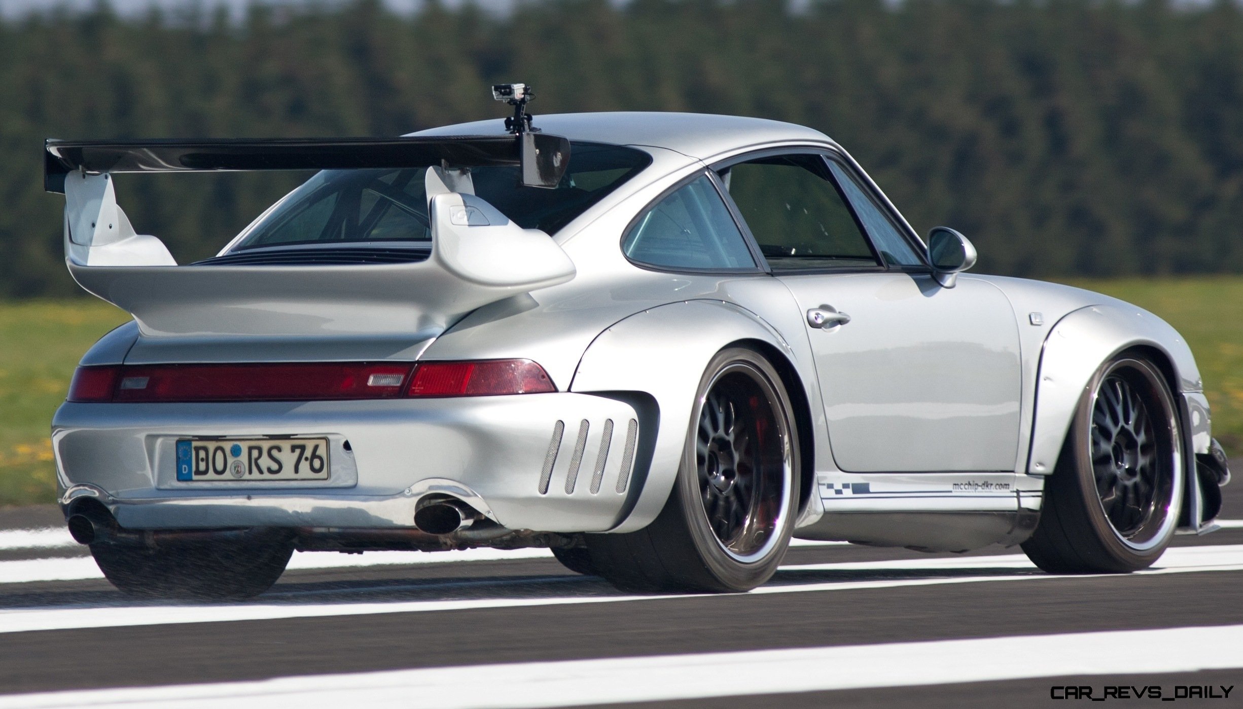 McChip DKR Porsche 993 GT2 Mc600 Widebody Is Rear Drive Twin Turbo With Racing Upfit