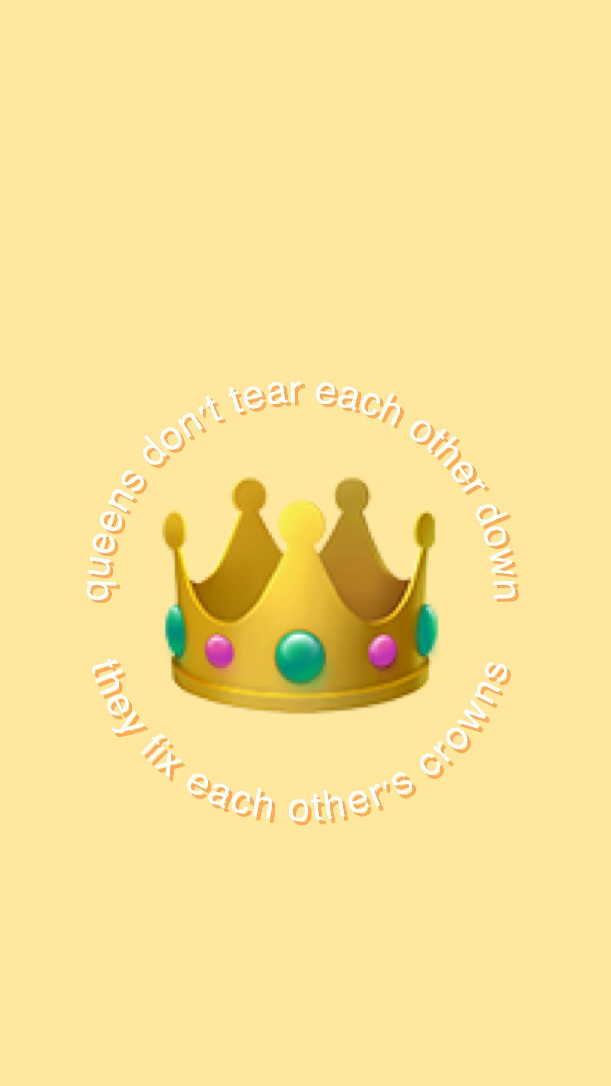 Wallpaper background Aesthetic iPhone crown queen arthoe. Cute emoji wallpaper, Emoji wallpaper, Pretty wallpaper iphone