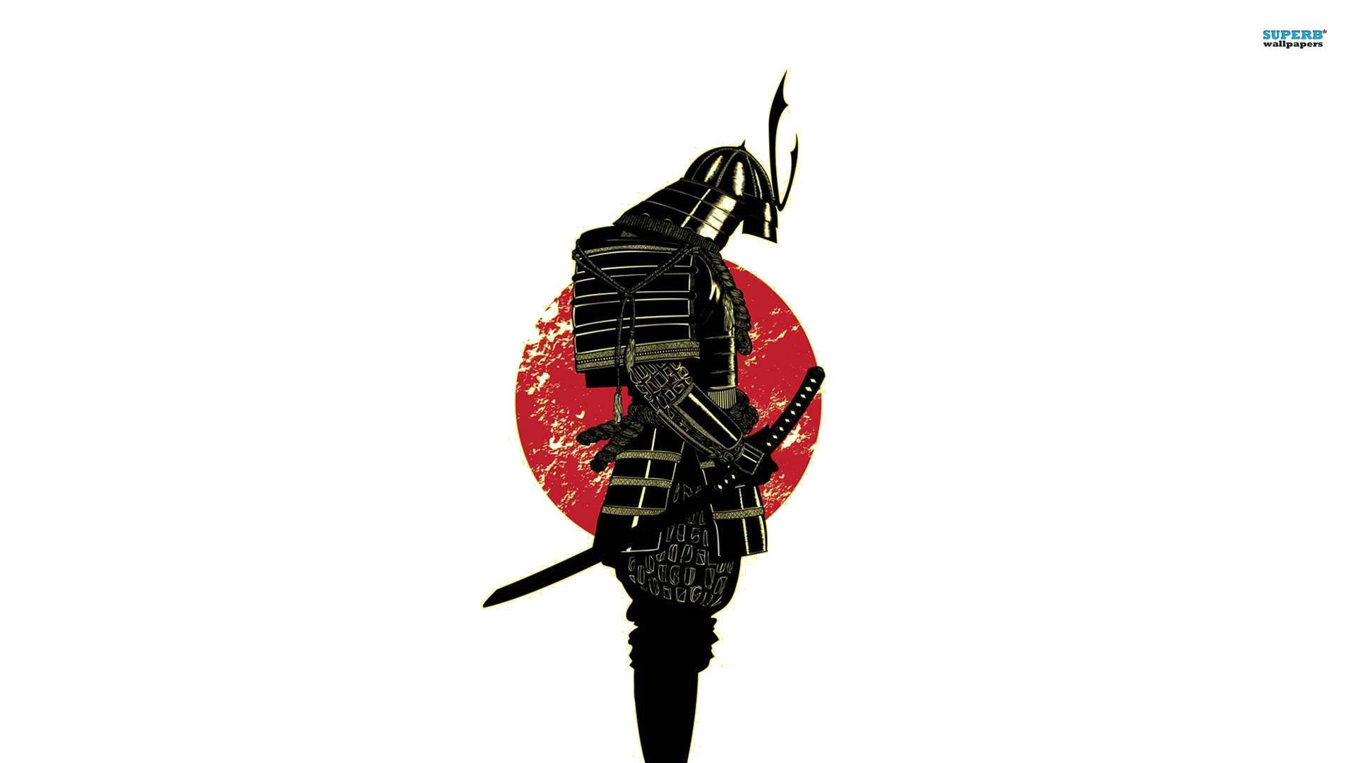 Download Minimalist Samurai Seppuku Artwork Wallpaper