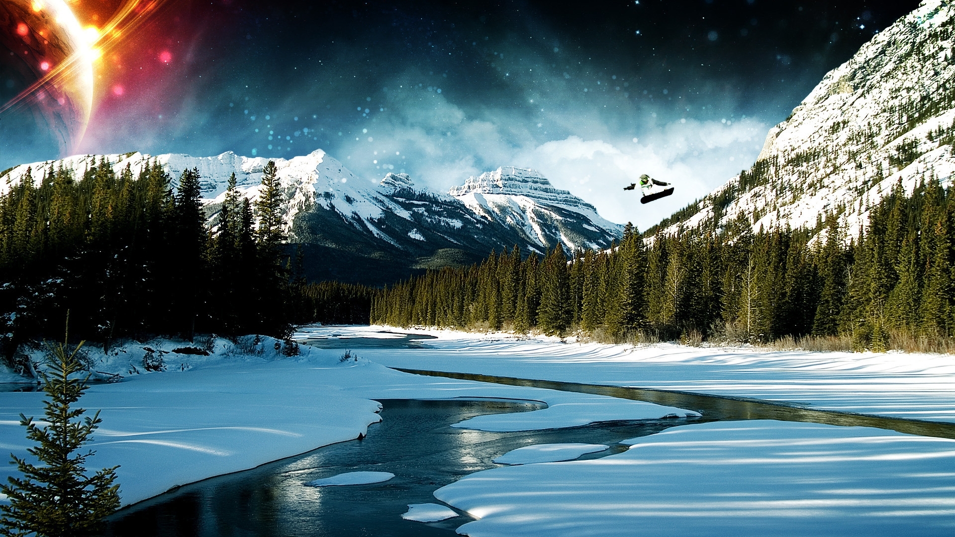 Wallpaper / amazing, snow, mountains, ice, nature, beautiful, winter, landscape free download