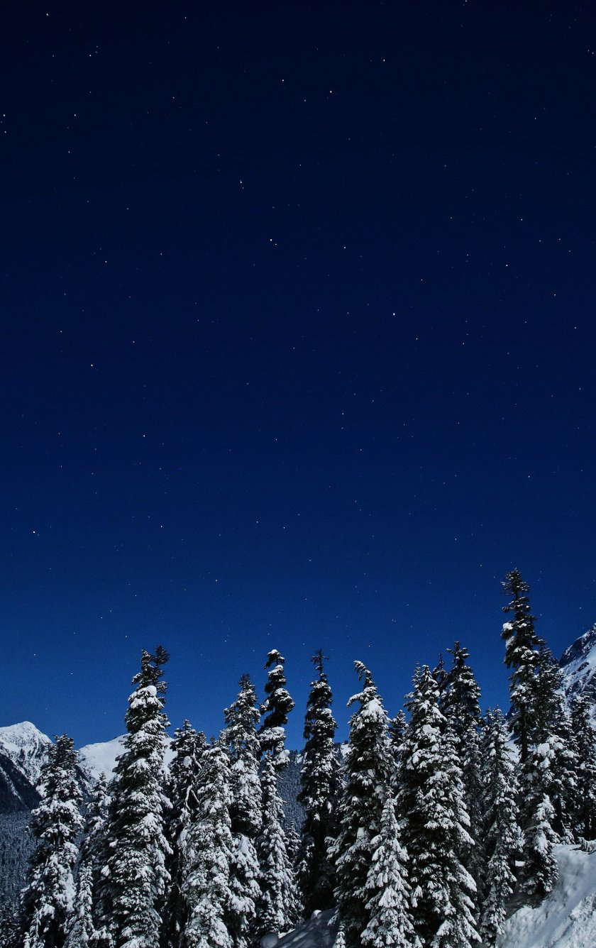 Winter Night Sky iPhone Wallpapers - Wallpaper Cave