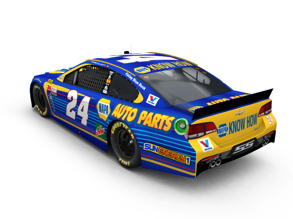 Chase Elliott's 2017 paint scheme will mimic NAPA Funny Car