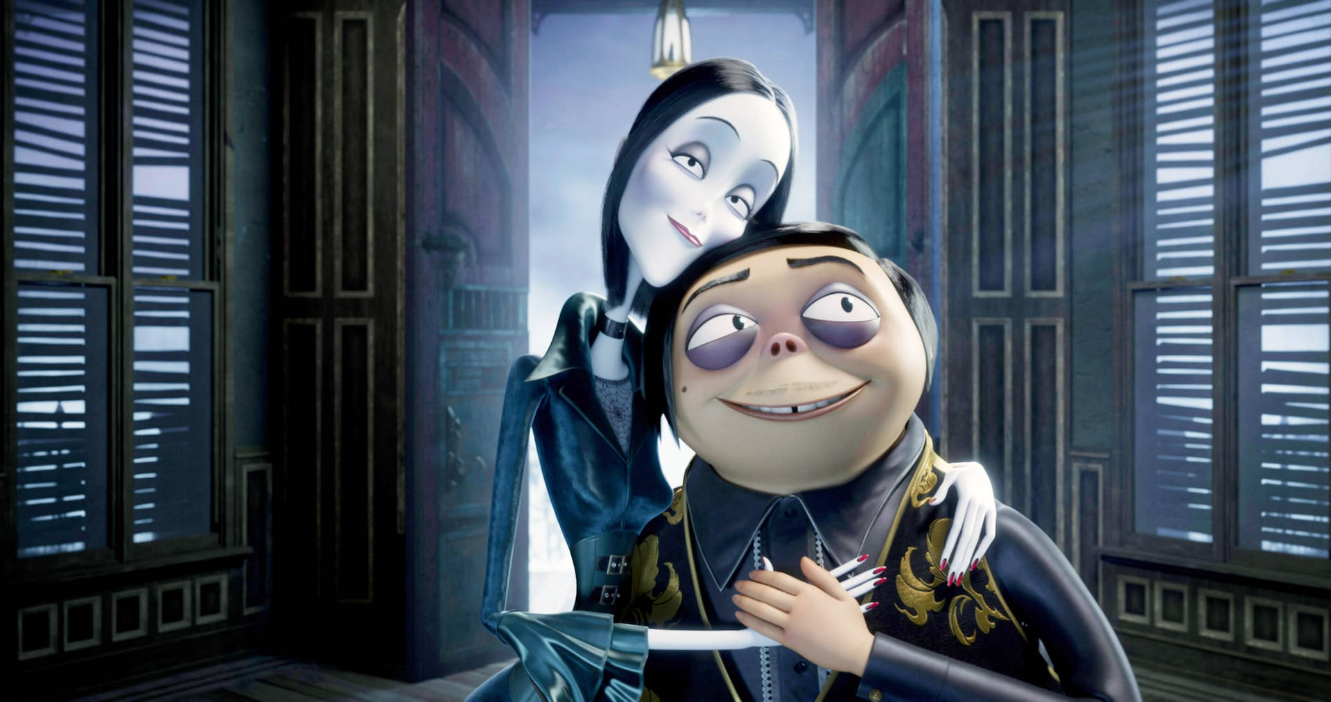 Download Morticia And Pugsley The Addams Family 2 Wallpaper