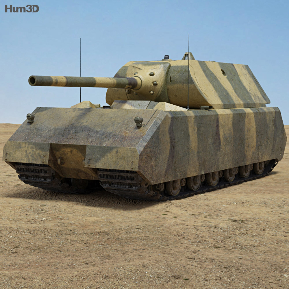 Panzer VIII Maus 3D model on Hum3D