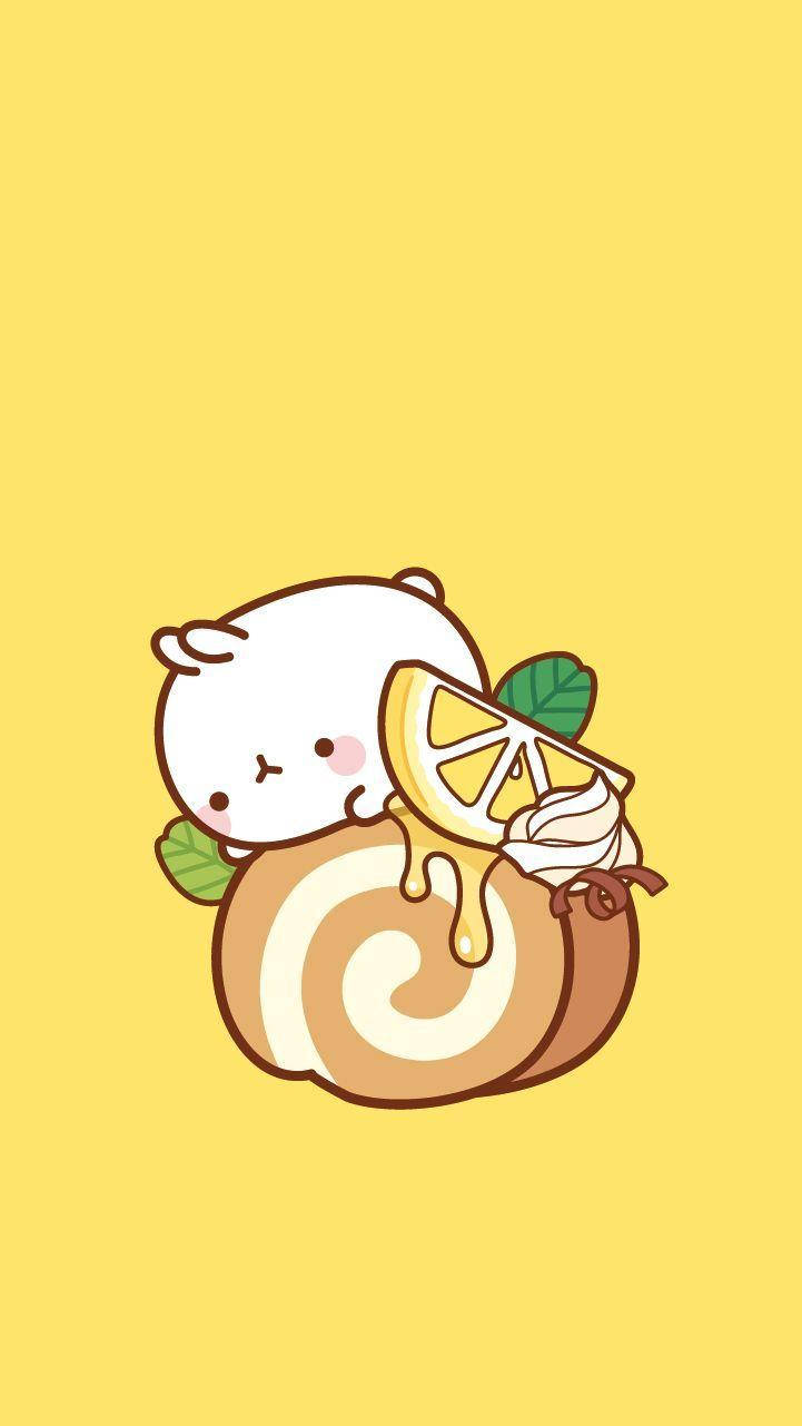 Download Molang With A Lemon Wallpaper