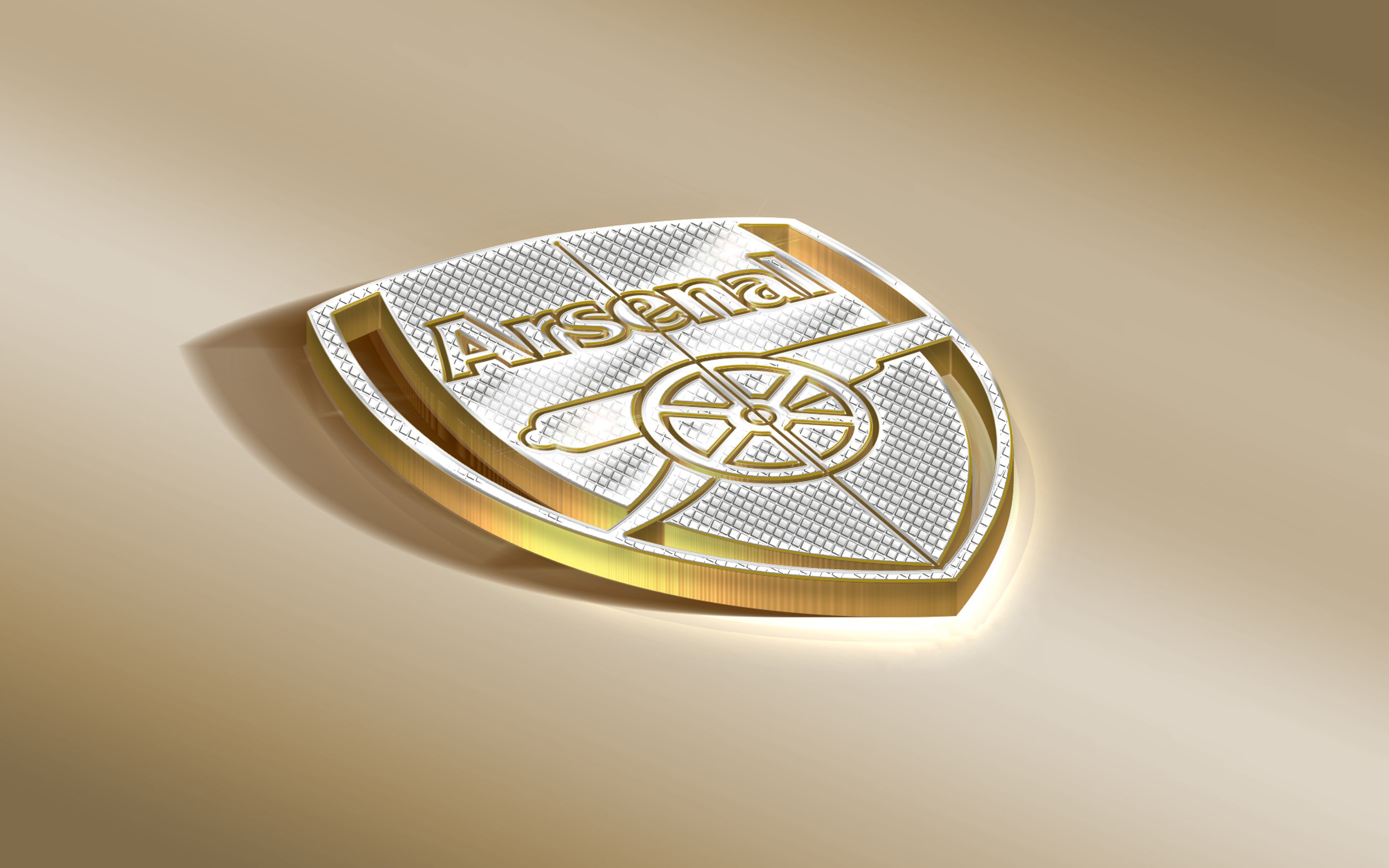 4K, Arsenal FC, Footbal, England, Logo Emblem, Colored background Gallery HD Wallpaper