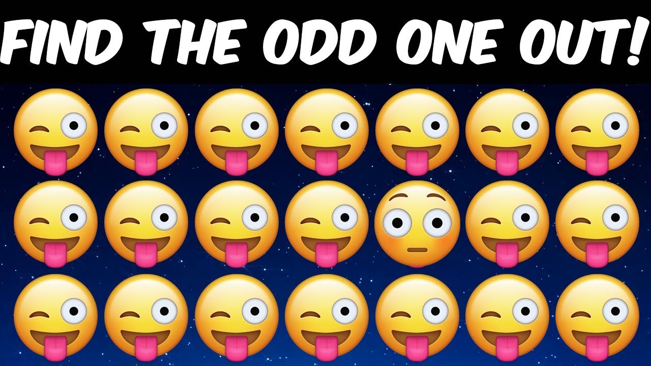 Can You Find the Odd One Out in These Picture? Odd one out brain teaser riddles