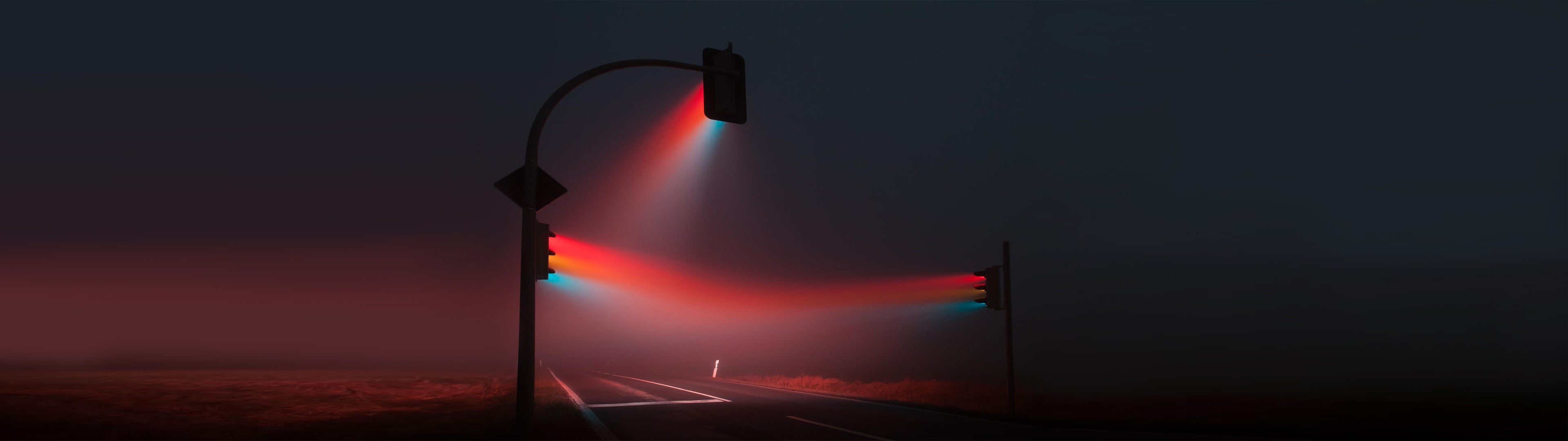 Traffic light wallpaper [3840x1080]