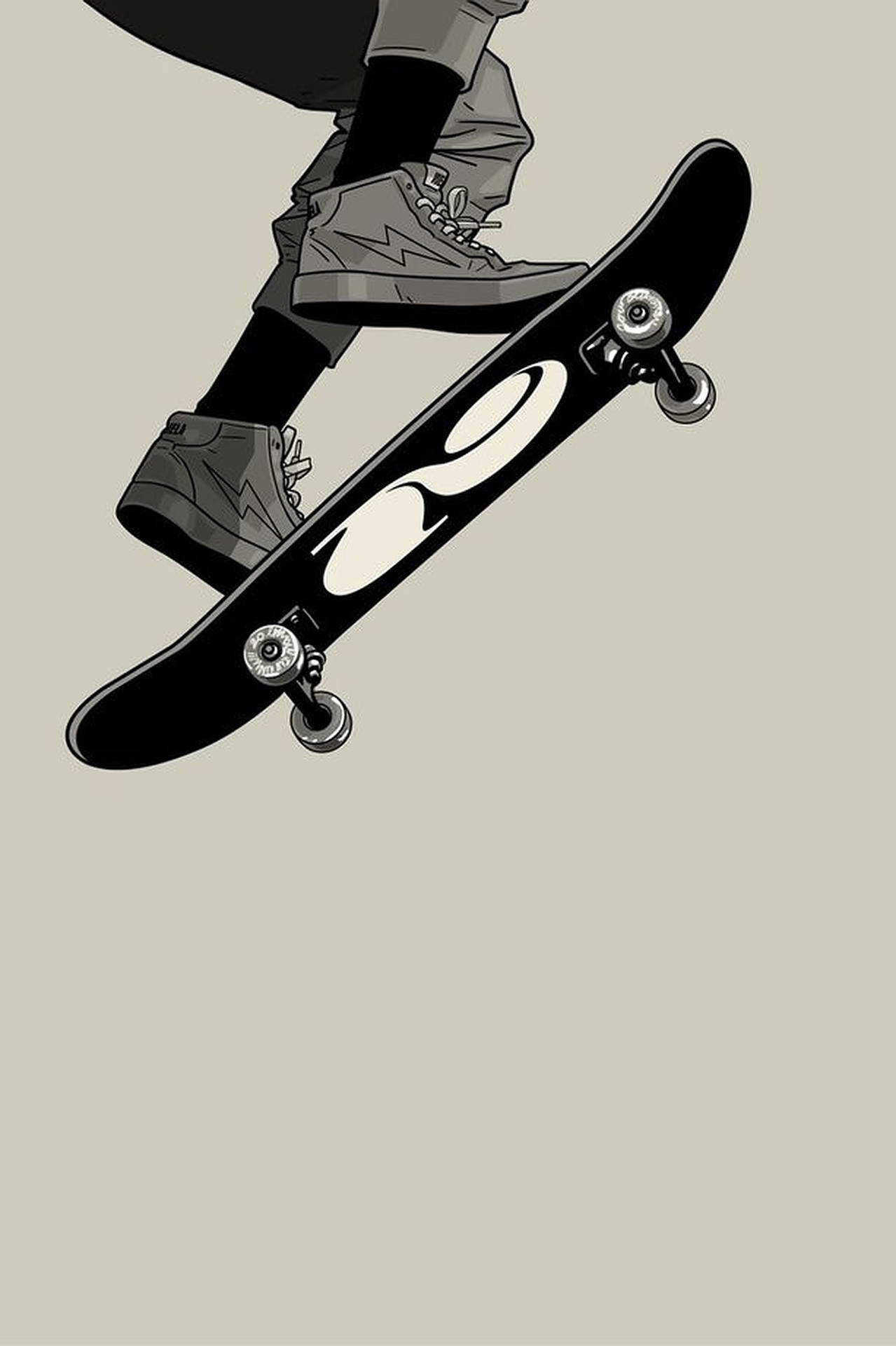 Download Skater Boy Feet Aesthetic Shot Wallpaper