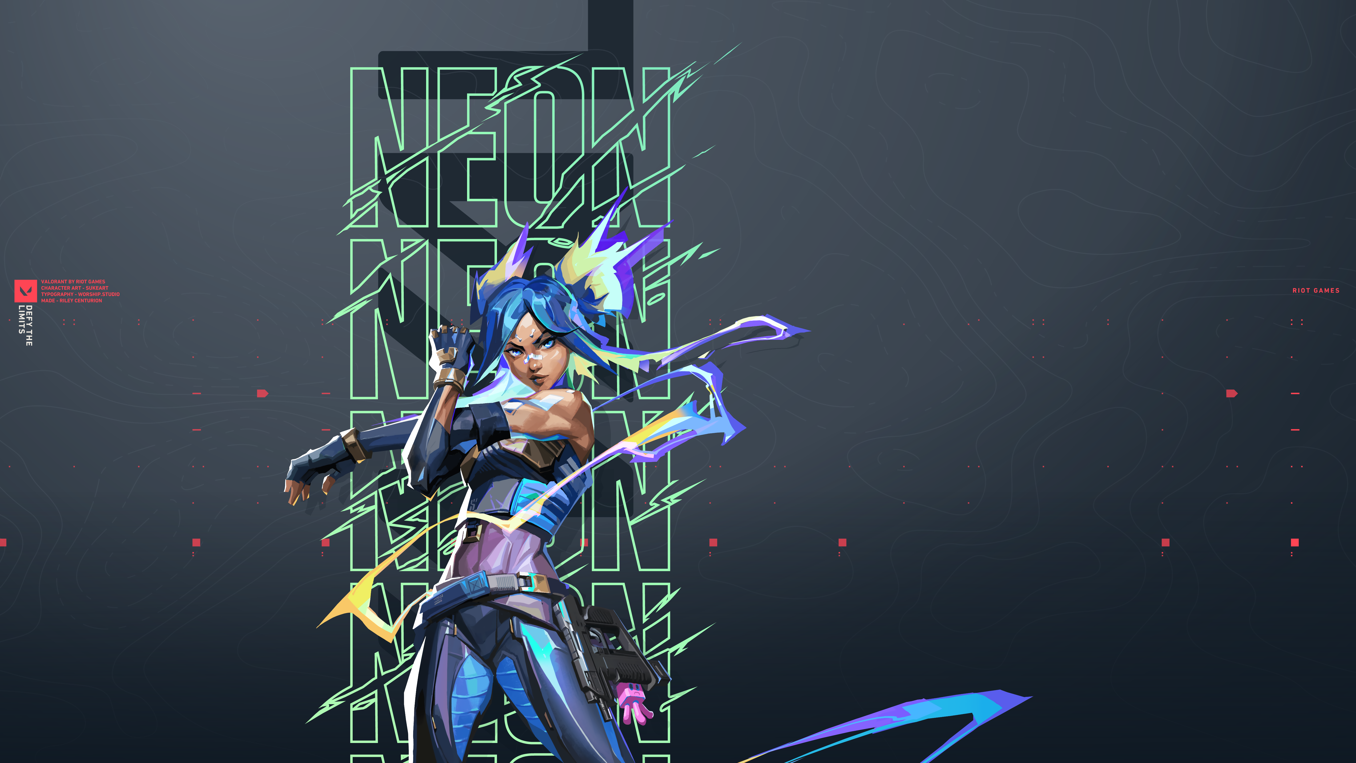 4K Neon (Valorant) Wallpaper and Background Image