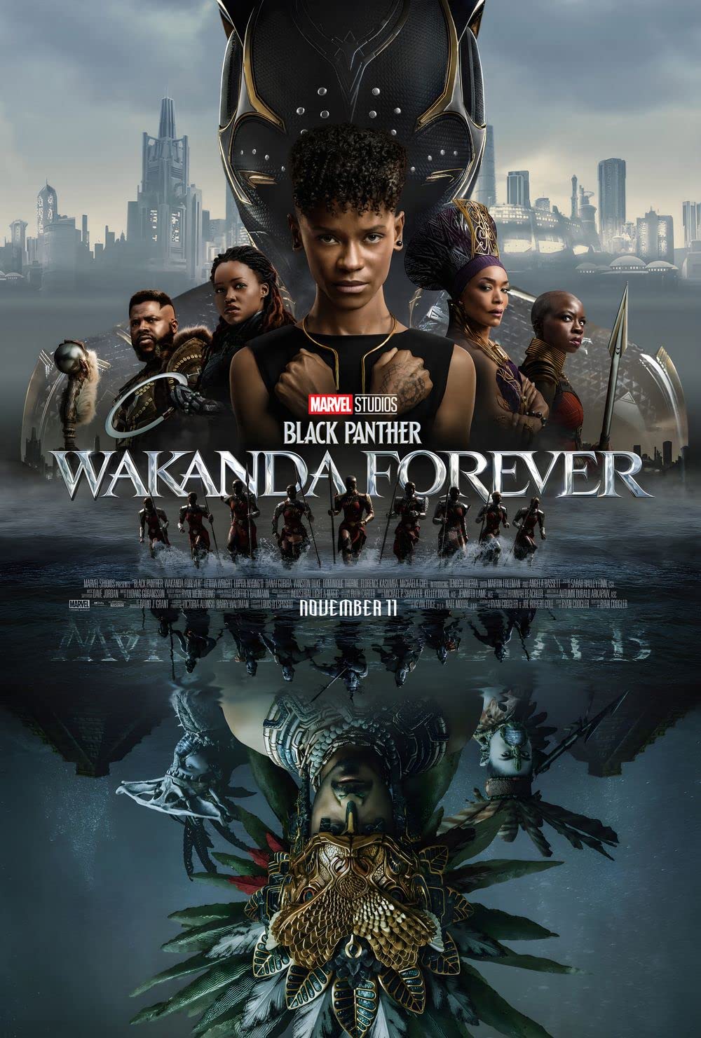 Black Panther Wakanda Forever Movie Poster 28 X 18 Inches: Posters & Prints