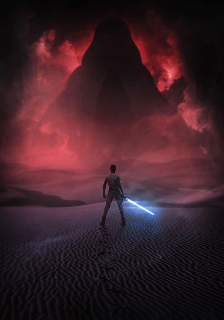 The Rise of Skywalker (Fan Art). Rey star wars, Star wars art, Star wars wallpaper