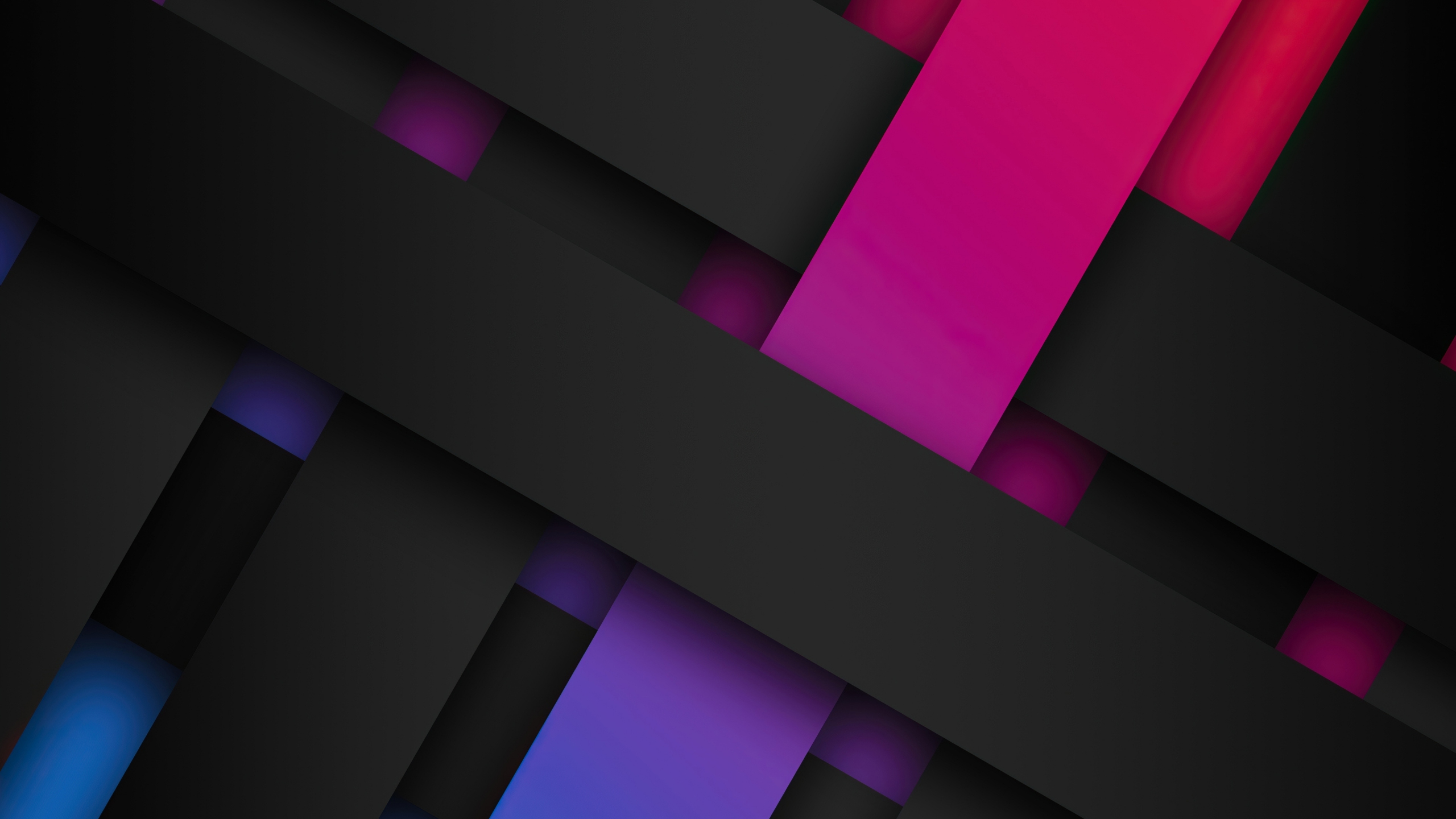 Download Wallpaper 2560x1440 Dark Pink Ribbons, Stripes, Abstract, Dual Wide 16:9 2560x1440 HD Background, 26371