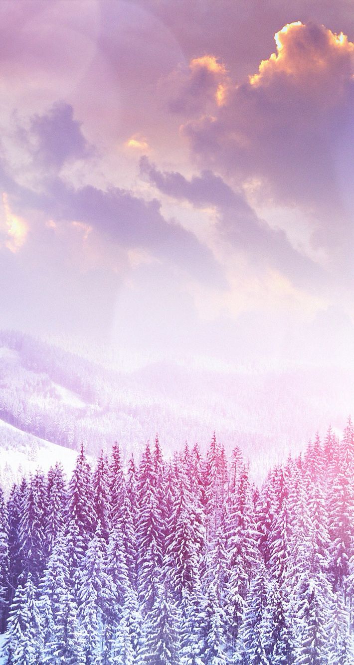 Purple and Pink snow mountain iPhone wallpaper. Winter background, iPhone wallpaper winter, Phone wallpaper