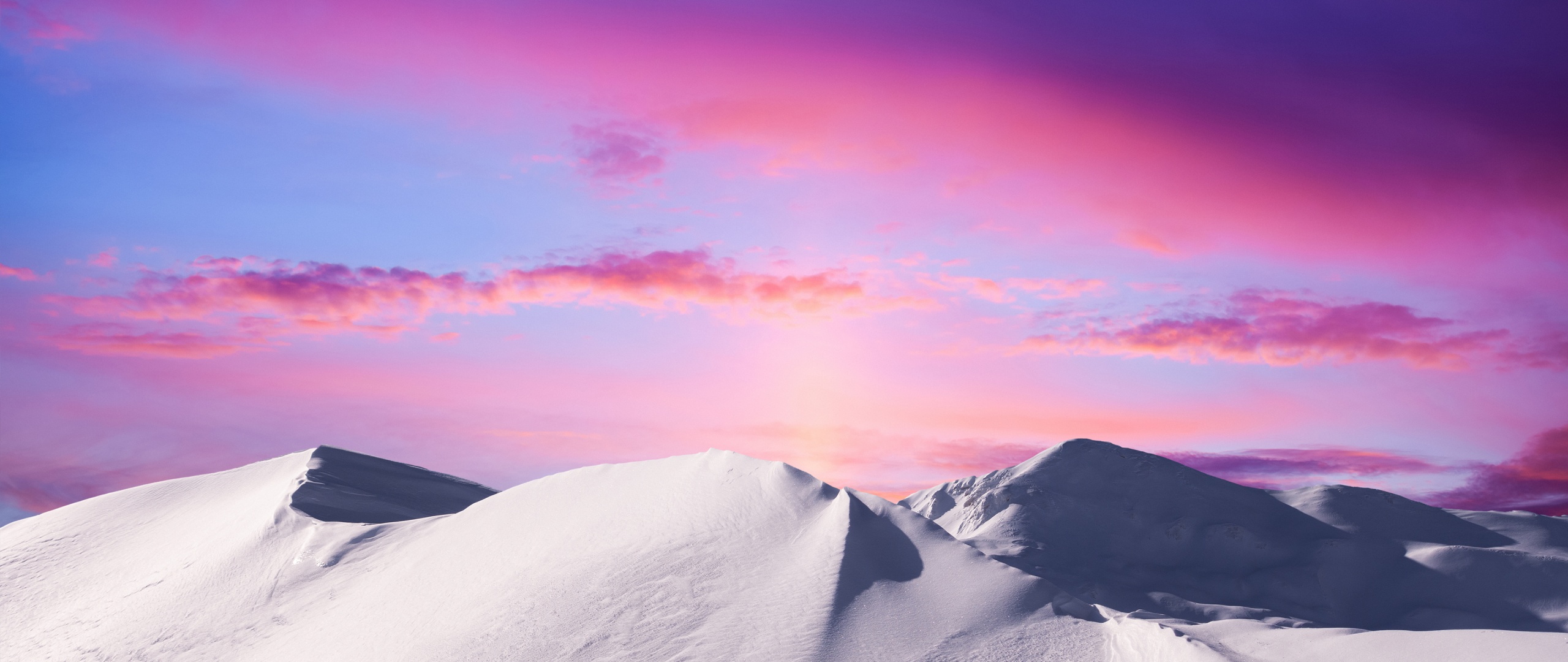 Mountains Wallpaper 4K, Snow covered, Nature