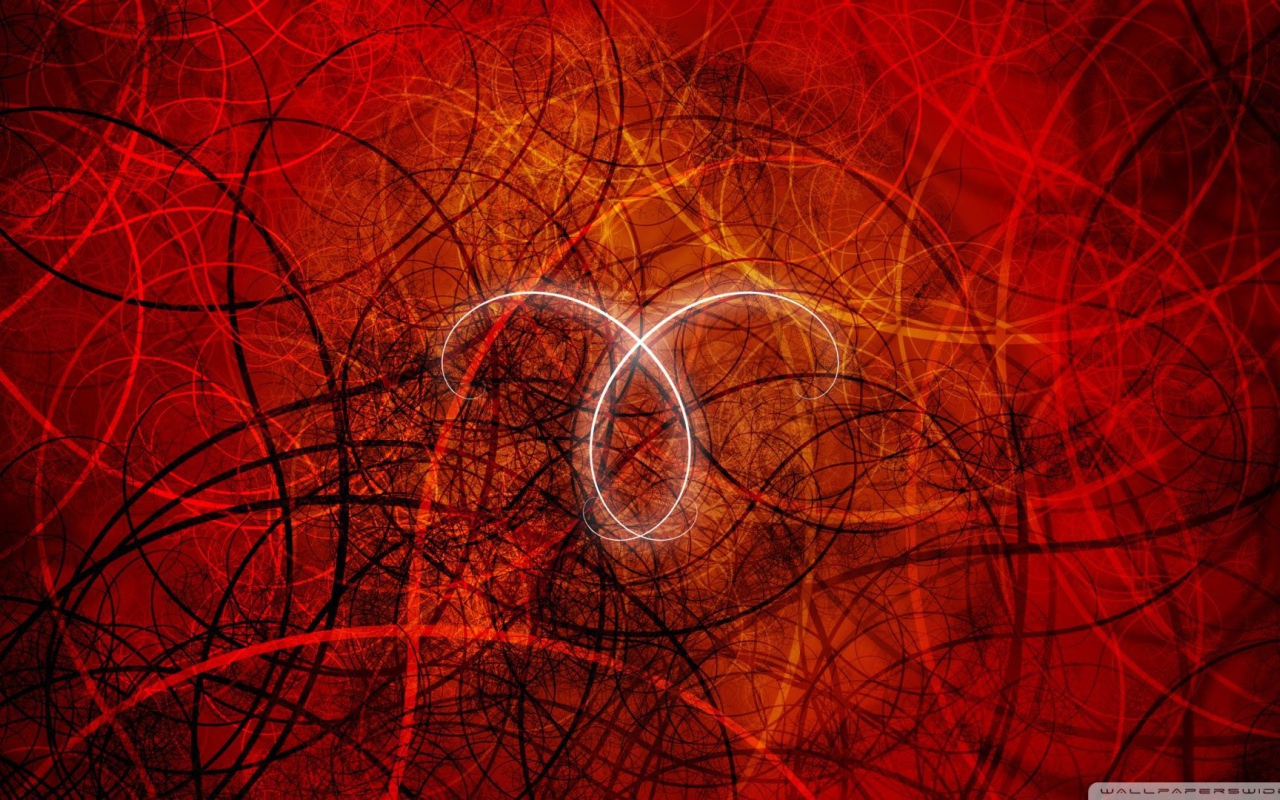 Aries sign in red Desktop wallpaper 1280x800