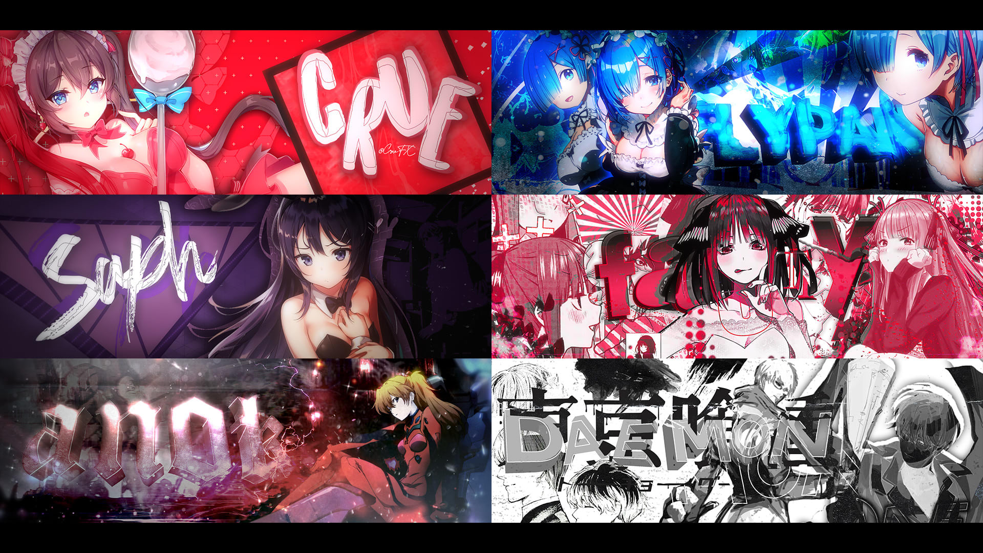 Design cute anime banner or header