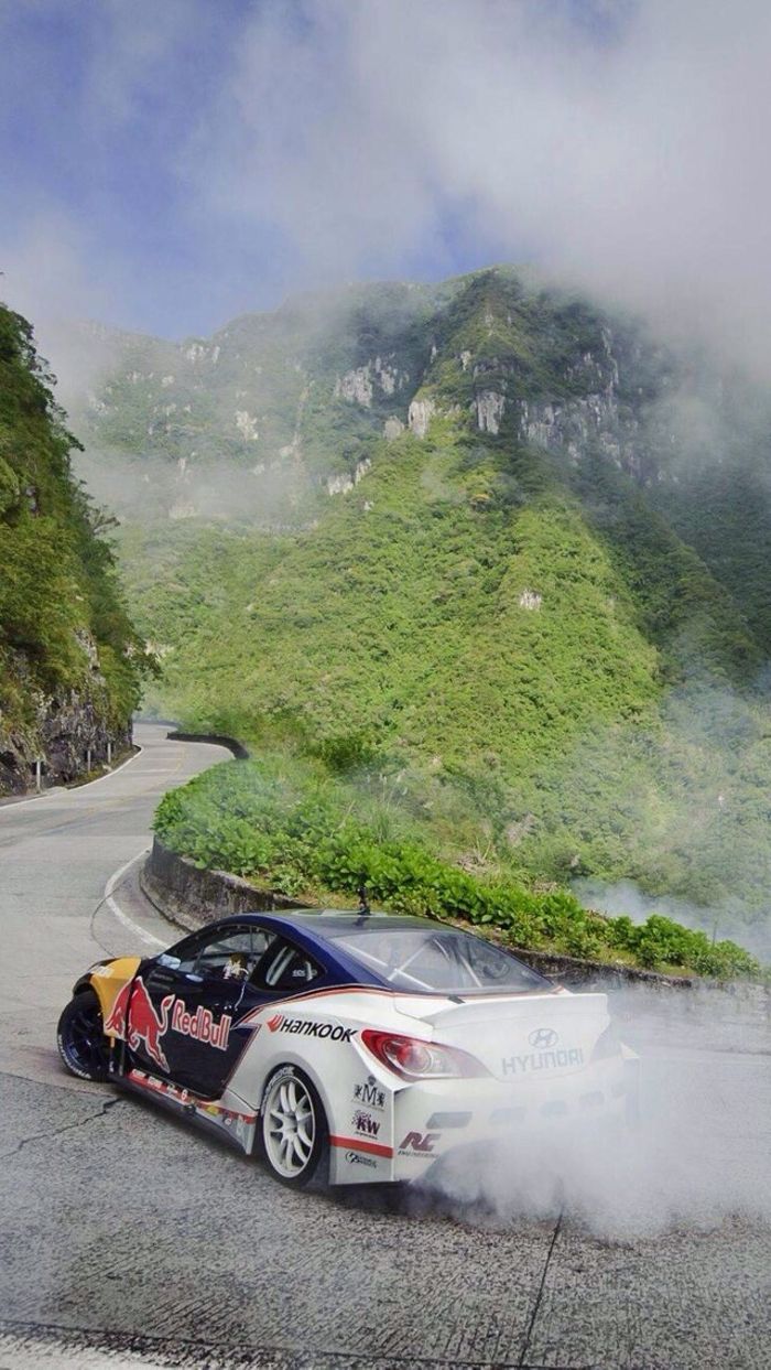 This is the wallpaper I use on my phone. It's a drifting Hyundai Genesis coupé! Opinions?