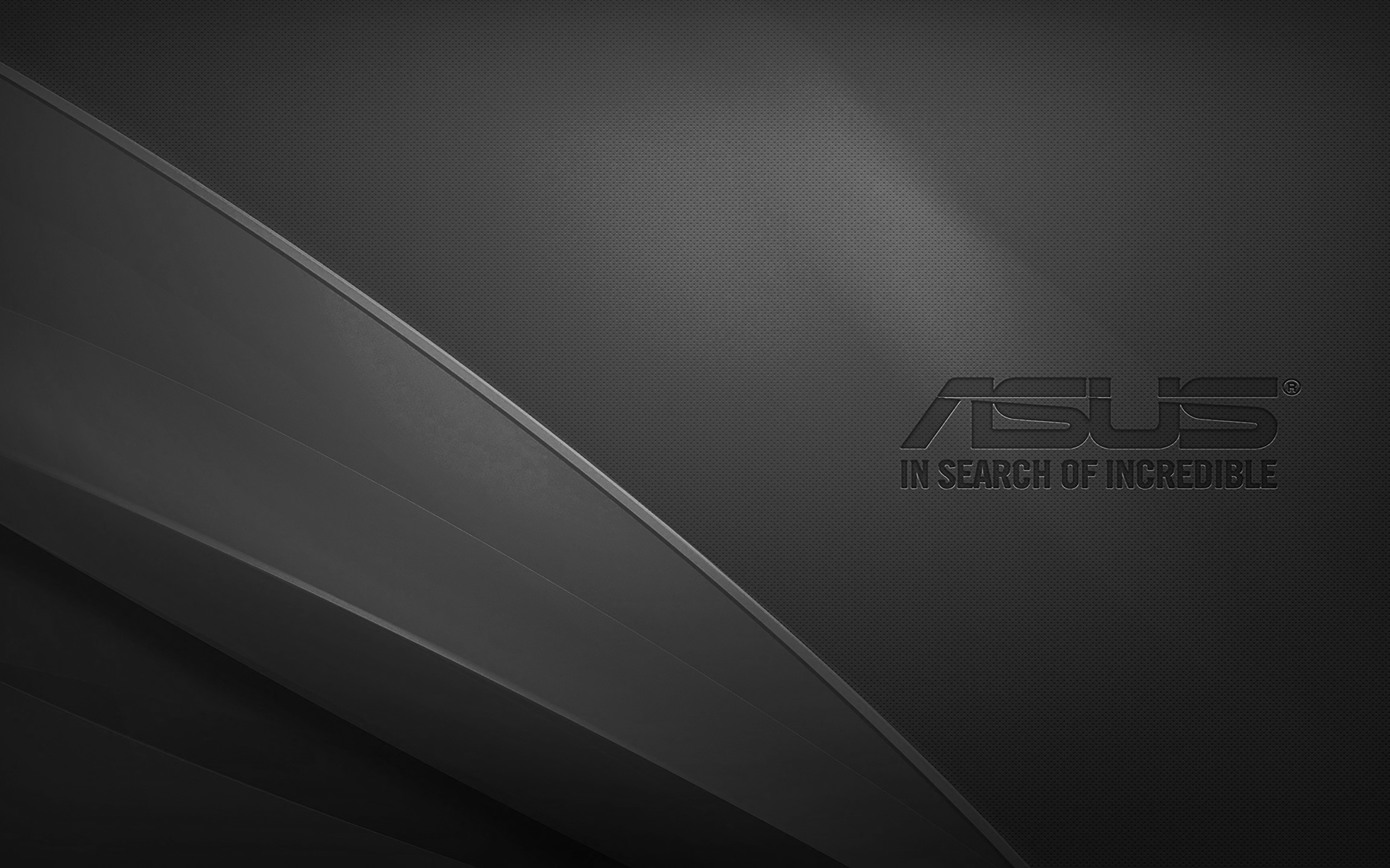 Download wallpaper Asus black logo, 4K, creative, black wavy background, Asus logo, artwork, Asus for desktop with resolution 3840x2400. High Quality HD picture wallpaper