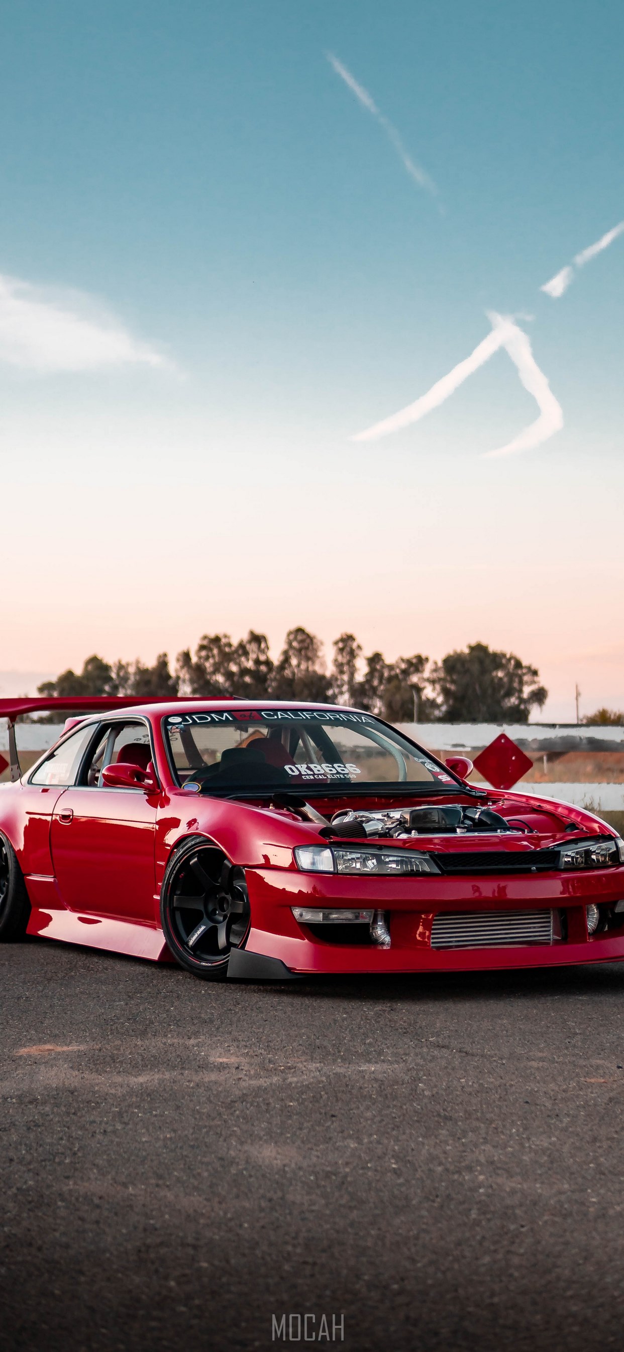 Sports Car, Red, Drifting, King, Sky, Apple iPhone 11 Pro Max background, 1242x2688 Gallery HD Wallpaper