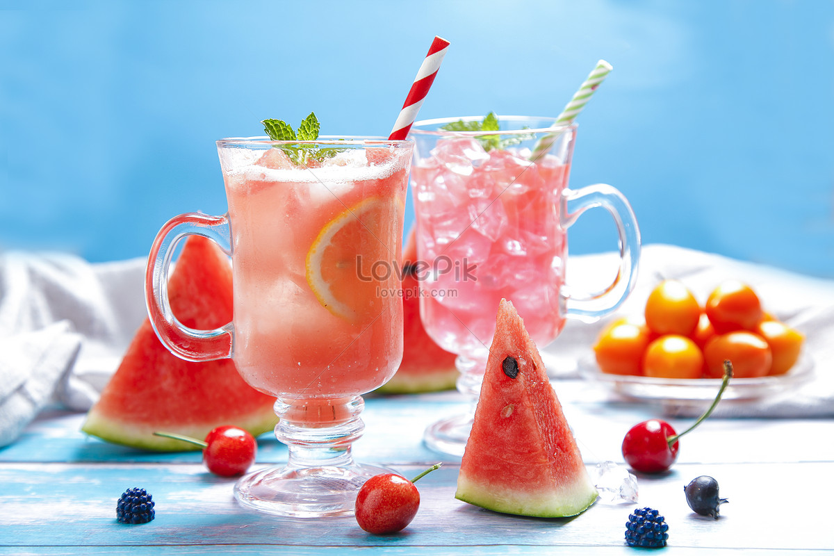 Ice Lemon Watermelon Juice Picture And HD Photo. Free Download On Lovepik