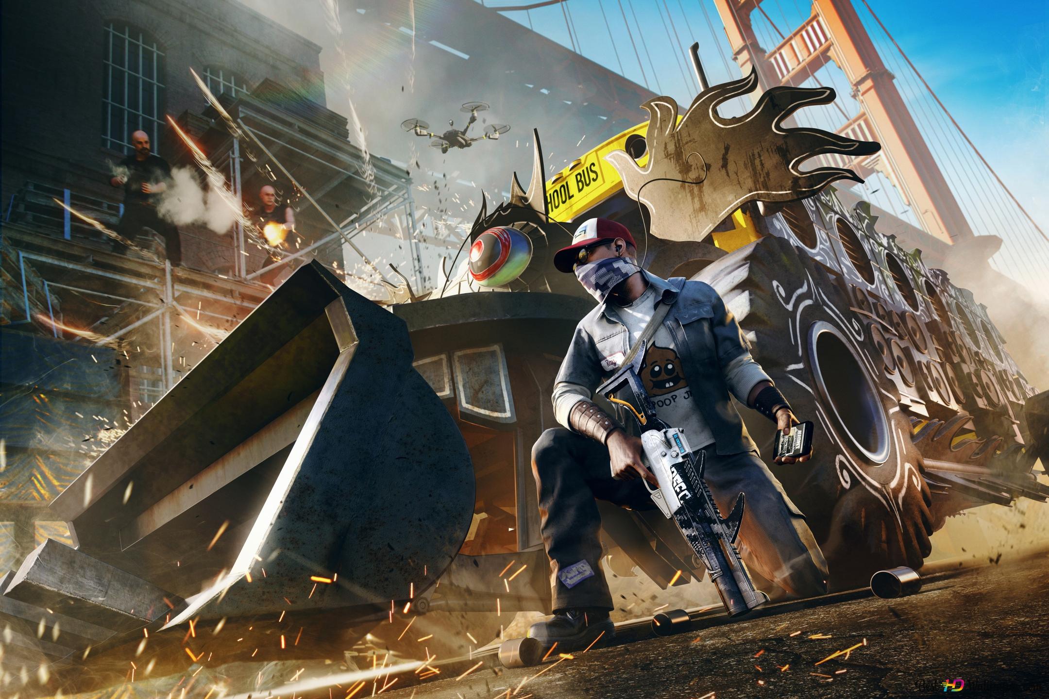 Watch Dogs 2 game Holloway 2K wallpaper download