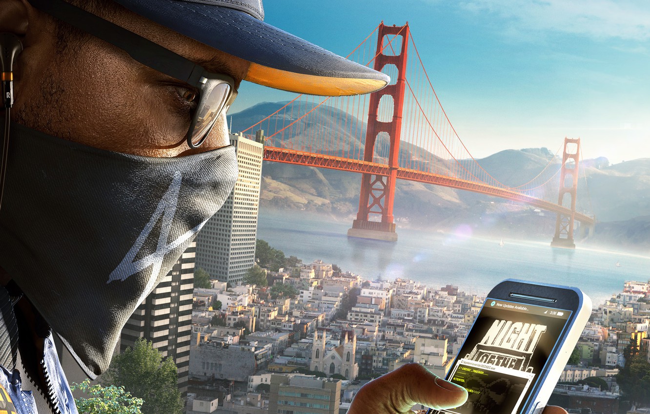 Wallpaper Ubisoft, San Francisco, Game, Phone, Marcus Holloway, Watch Dogs 2, DedSec, Marcus Holloway image for desktop, section игры