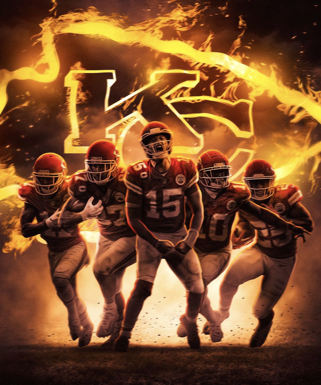 Kansas City Chiefs Super Bowl LVII Champions wallpaper