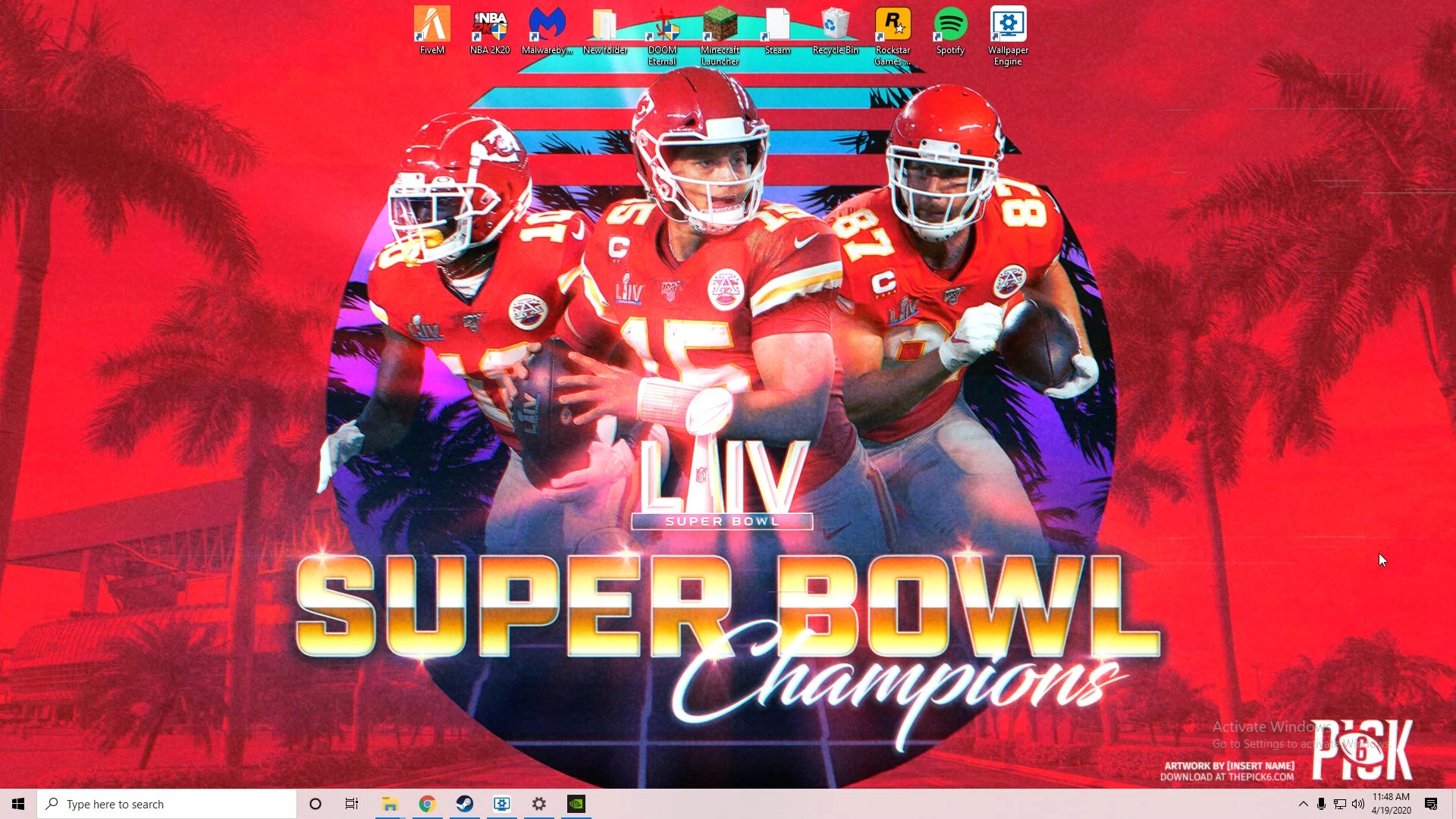 Chiefs wallpaper I animated this morning