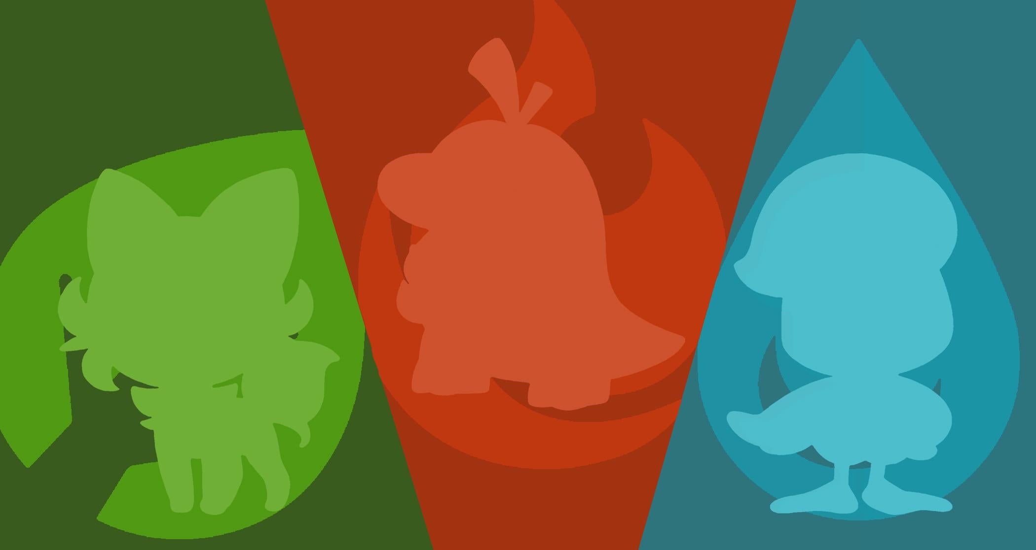 Made some background with the new gen 9 starters