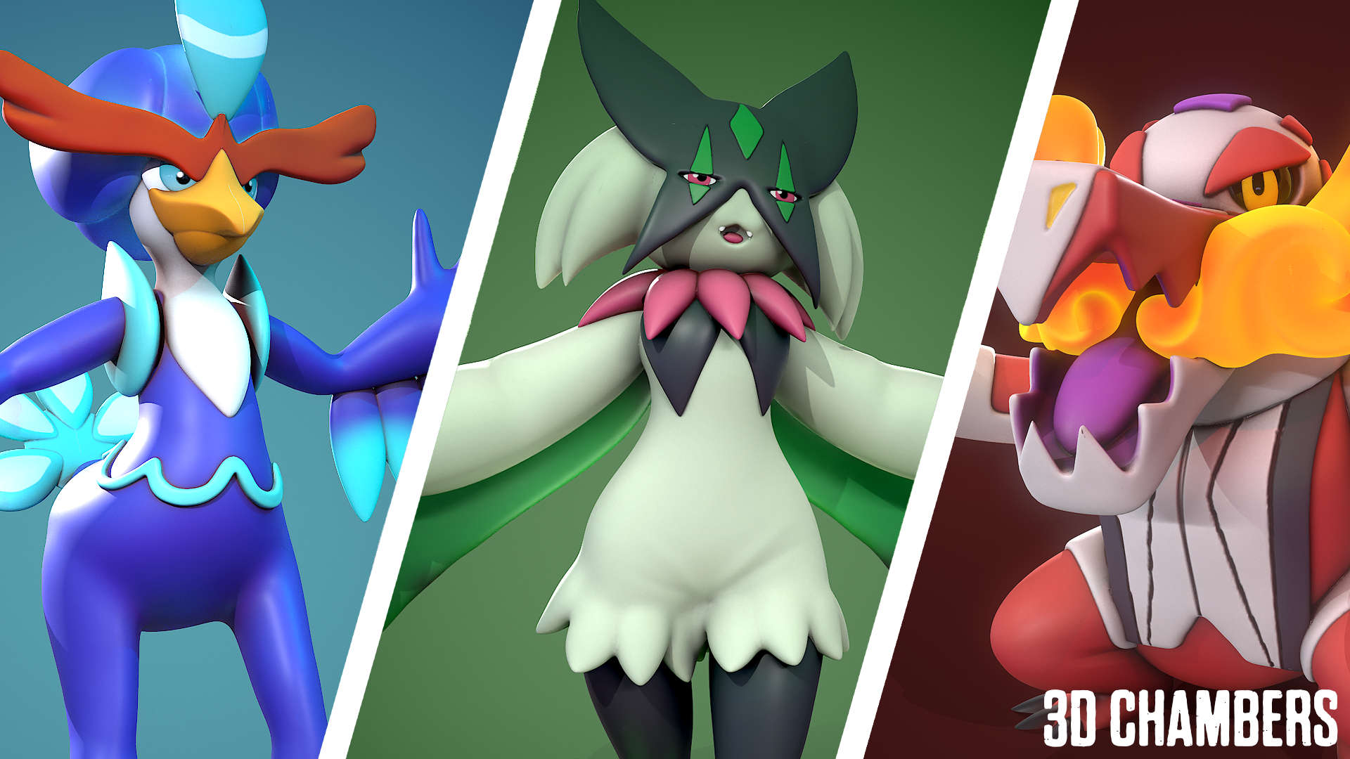 3D file Gen 9 Starters evolutions pack SCARLET POKEMON VIOLET 3D・3D printing model to download・Cults