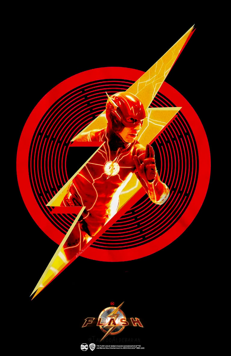 New poster (first pic) and promo arts for The Flash movie