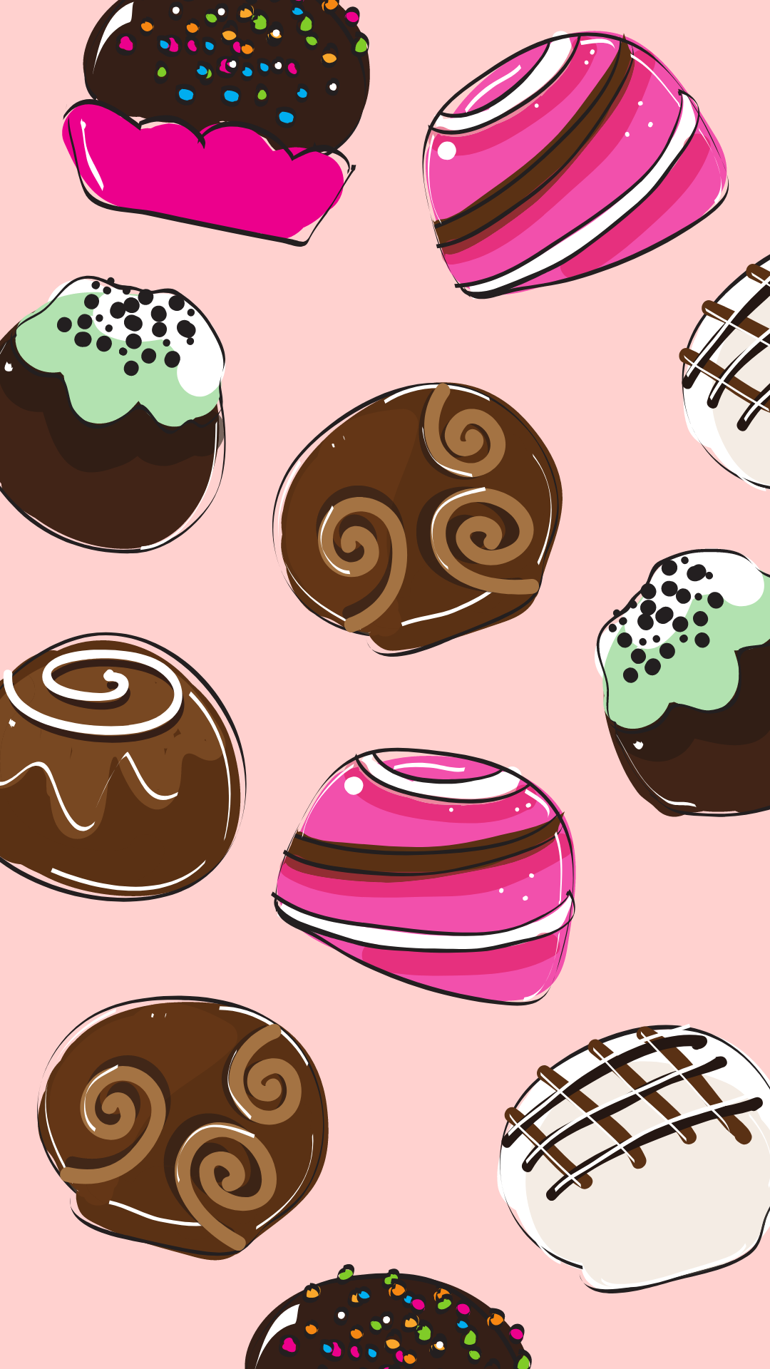 Valentine's Day Chocolate Candy Wallpaper