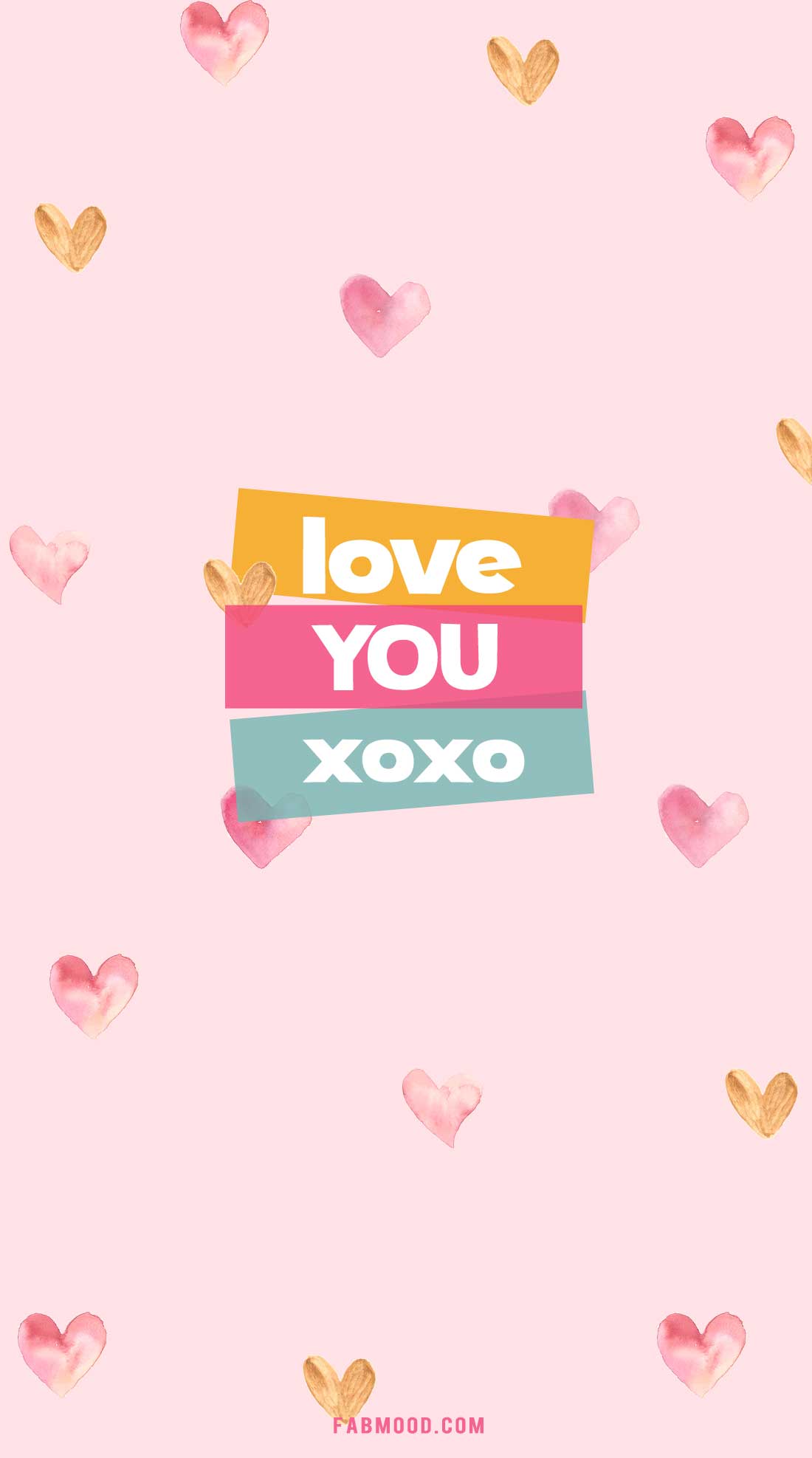 Love You XOXO Valentine's Day Wallpaper
