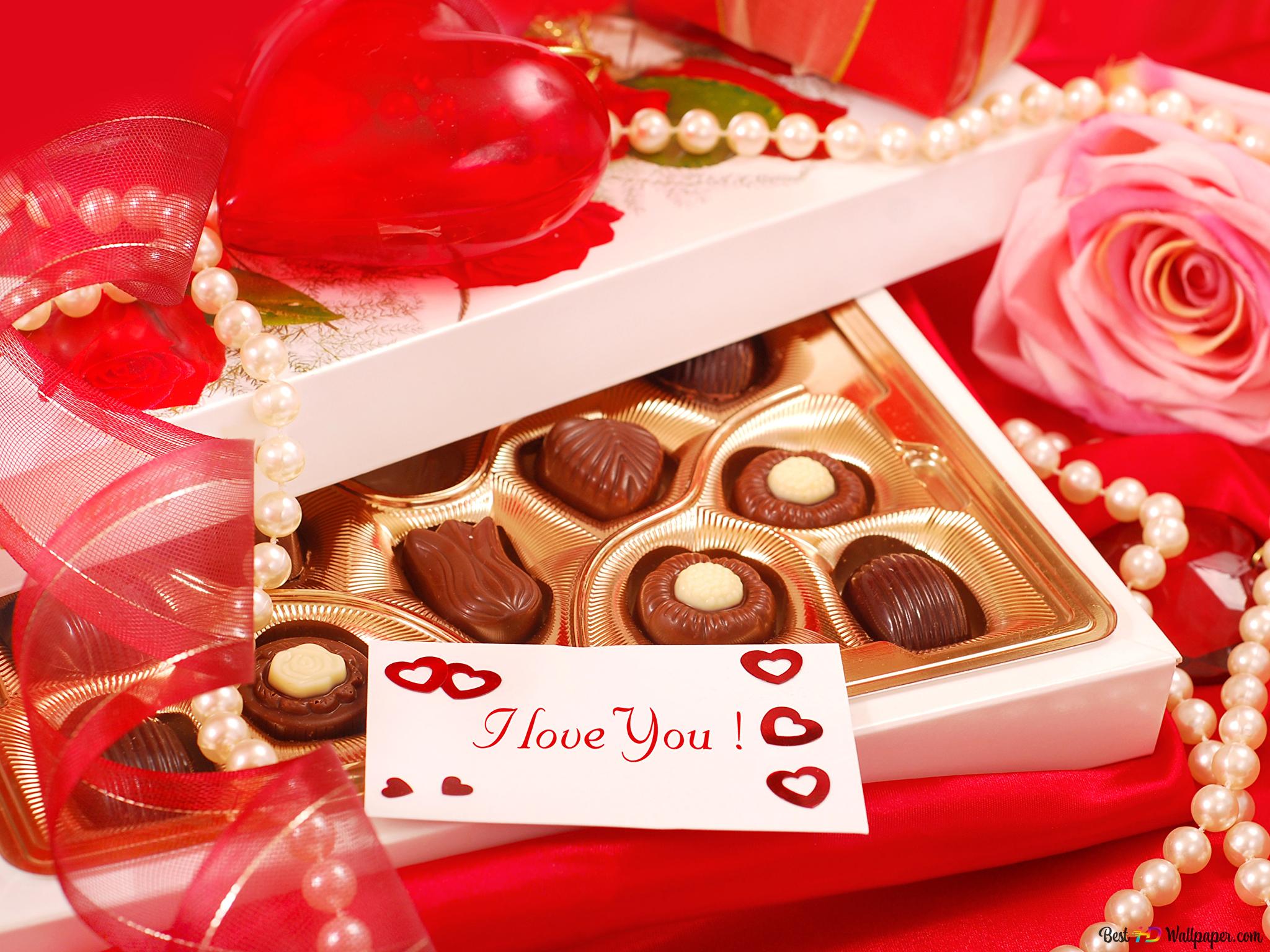 Valentine's day with love note 2K wallpaper download