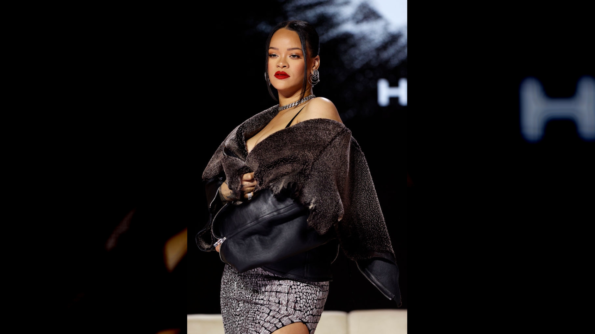 Rihanna at press conference for Super Bowl 2023 Halftime Show, photo