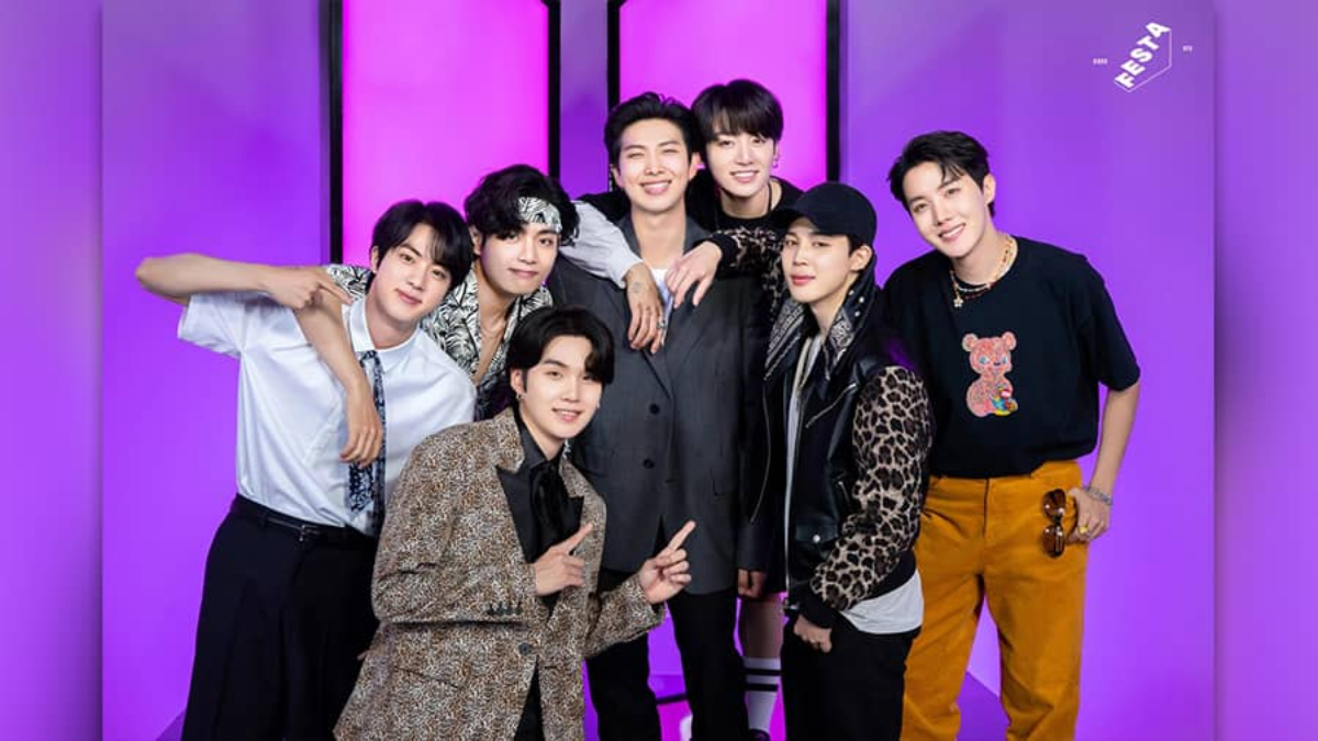 BTS members Jungkook, Jin, Jimin, V, RM, Suga and Jhope's signature poses