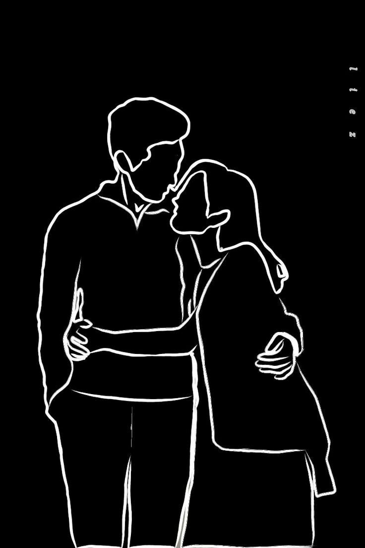 Cinema Kiss - Love Art Kiss Kissing Romance Relationship Couple  Illustration Drawing Movie Cinema Drawing by Nymphainna AB