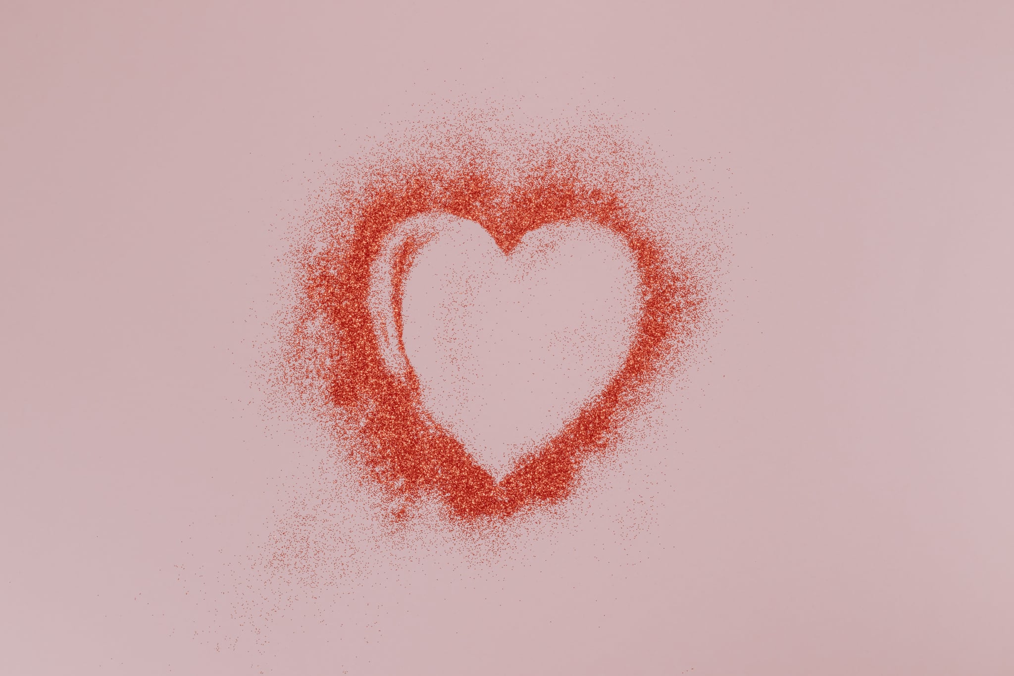 Valentine's Day Zoom Background: Glitter Heart. Share the Love This Valentine's Day With These 50 Zoom Background Image