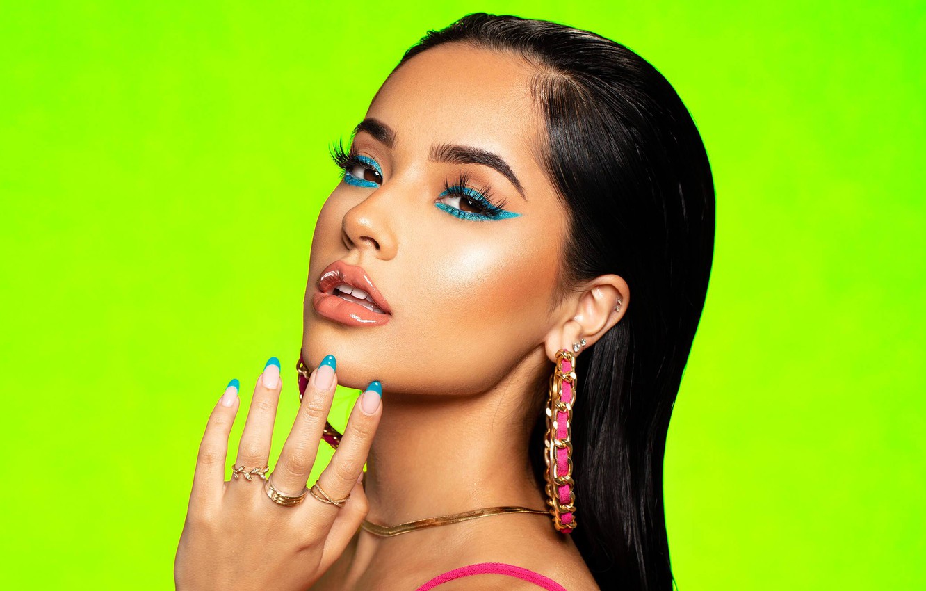 Wallpaper earrings, singer, nails, singer, Becky G image for desktop, section музыка