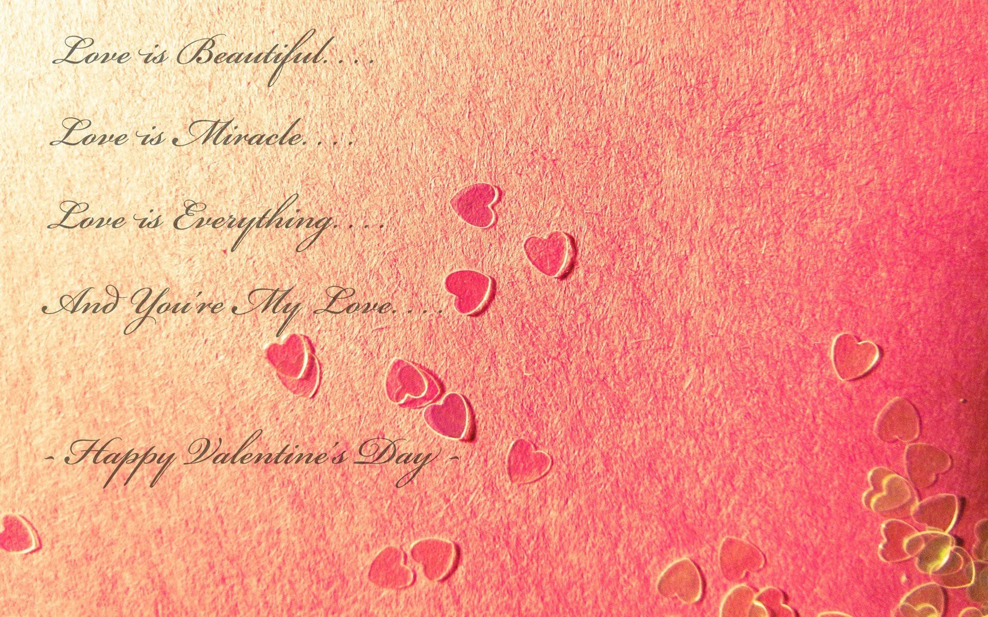 Download Happy Valentine's Day Love Quotes Wallpaper