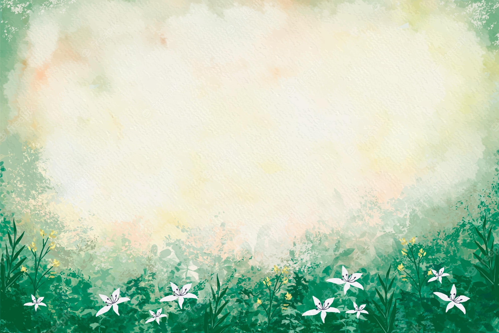 Watercolor Nature Background Image