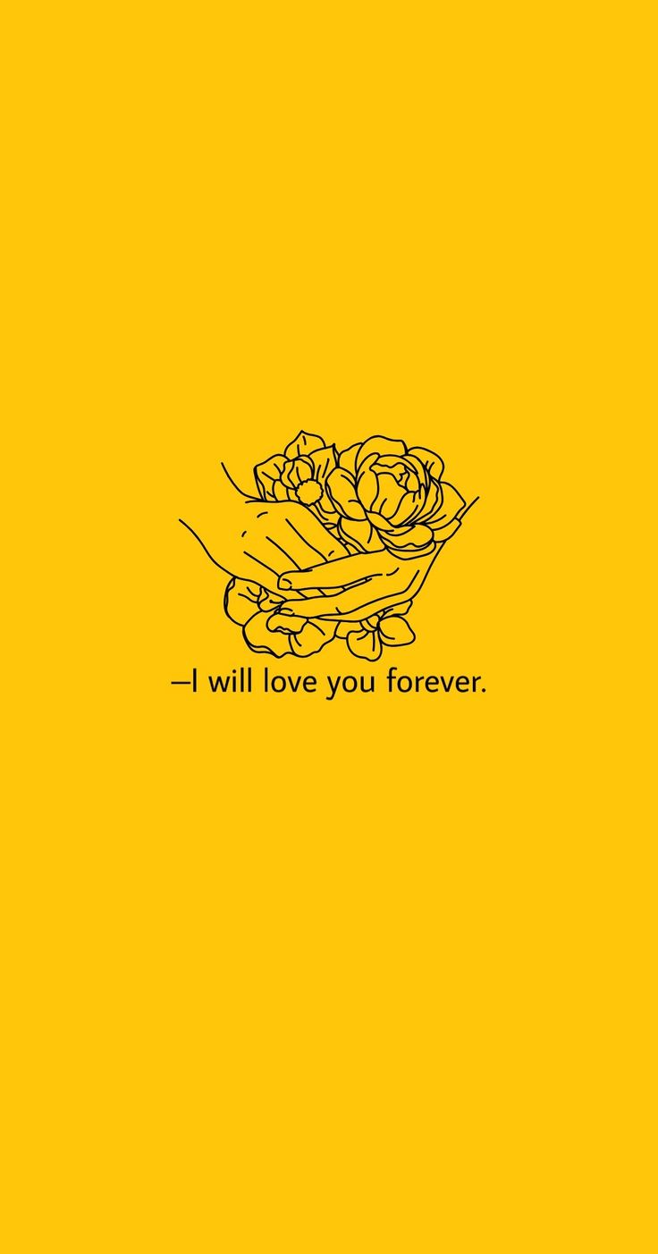 Forever. Yellow wallpaper, iPhone wallpaper yellow, Yellow aesthetic