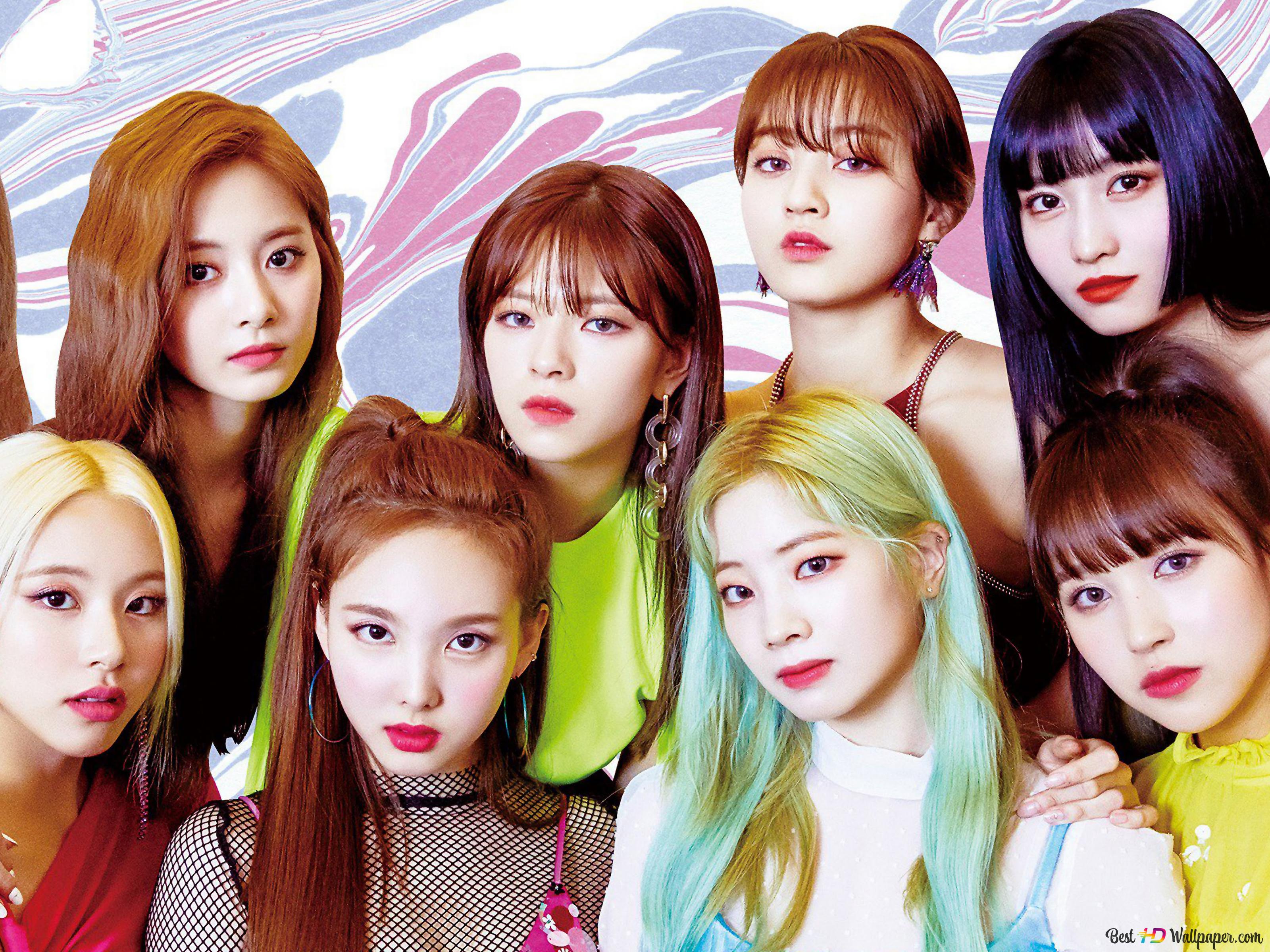 Twice (K Pop Band) Members In 'Fancy You' MV (The Album) Shoot 4K Wallpaper Download