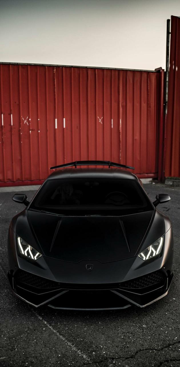 Matte Black Lambo wallpaper